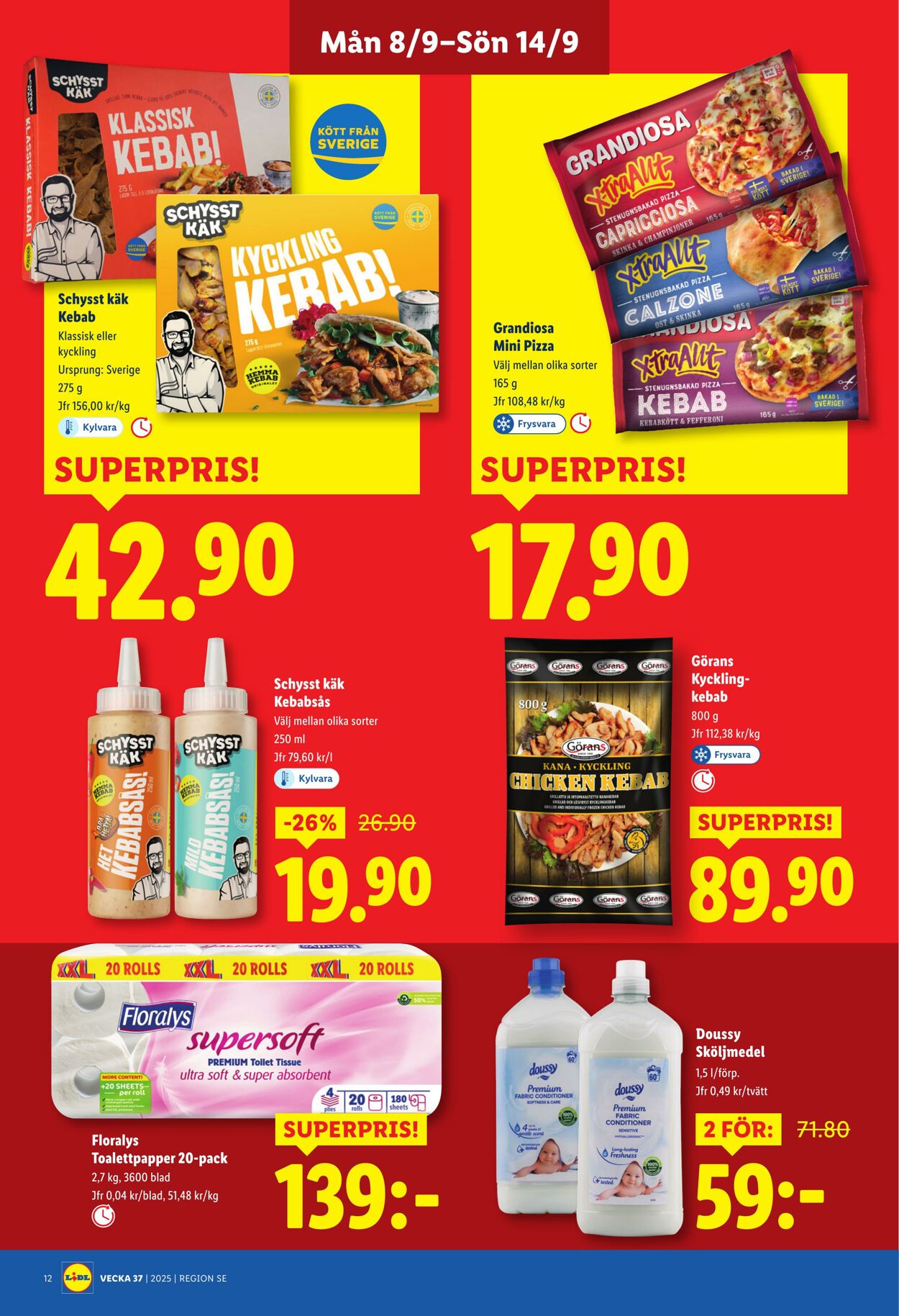Erbjudanden Lidl 08.09.2025 - 14.09.2025
