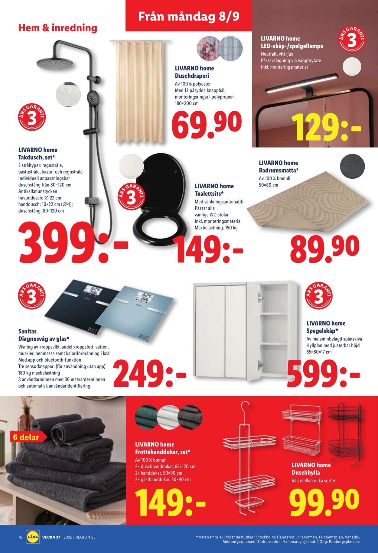 Erbjudanden Lidl 08.09.2025 - 14.09.2025