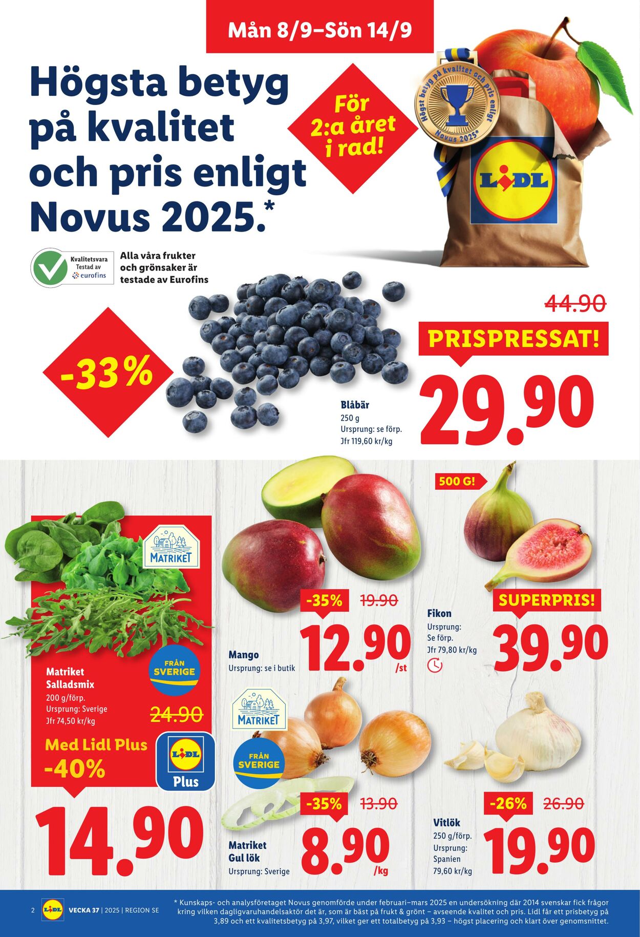 Erbjudanden Lidl 08.09.2025 - 14.09.2025