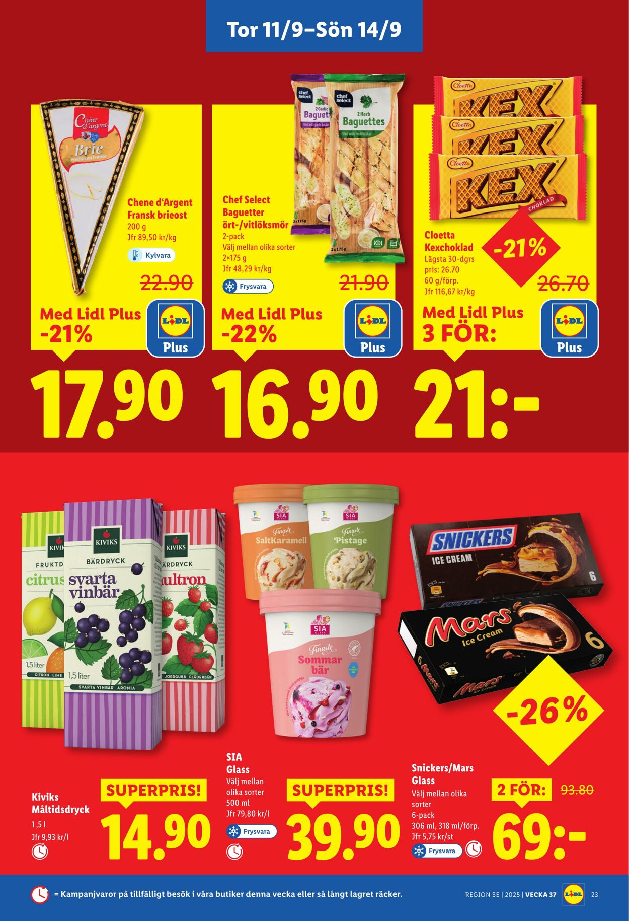 Erbjudanden Lidl 08.09.2025 - 14.09.2025