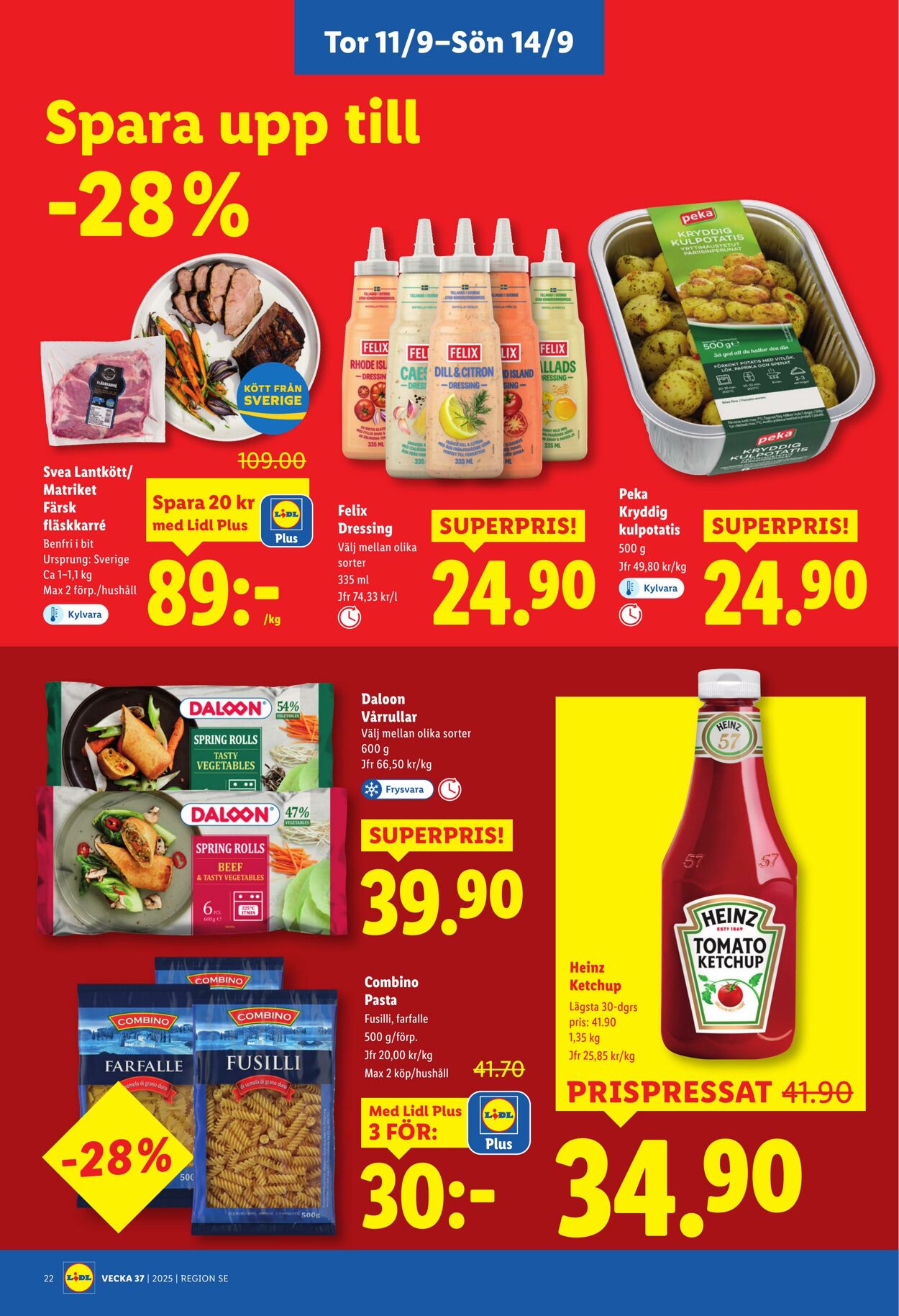 Erbjudanden Lidl 08.09.2025 - 14.09.2025
