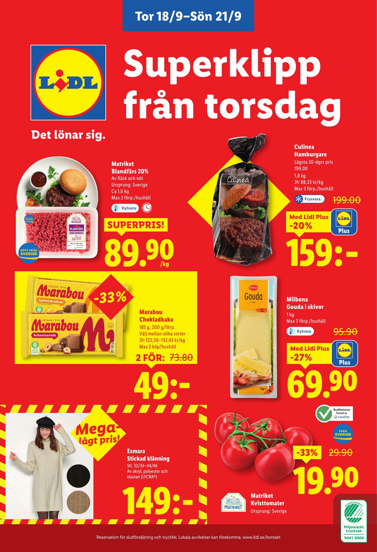 Erbjudanden Lidl 15.09.2025 - 21.09.2025