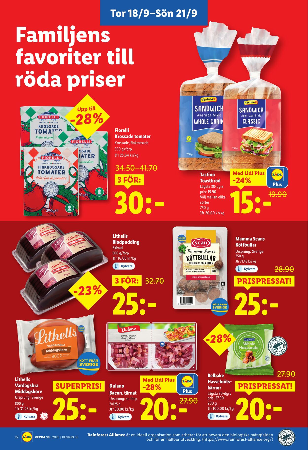 Erbjudanden Lidl 15.09.2025 - 21.09.2025