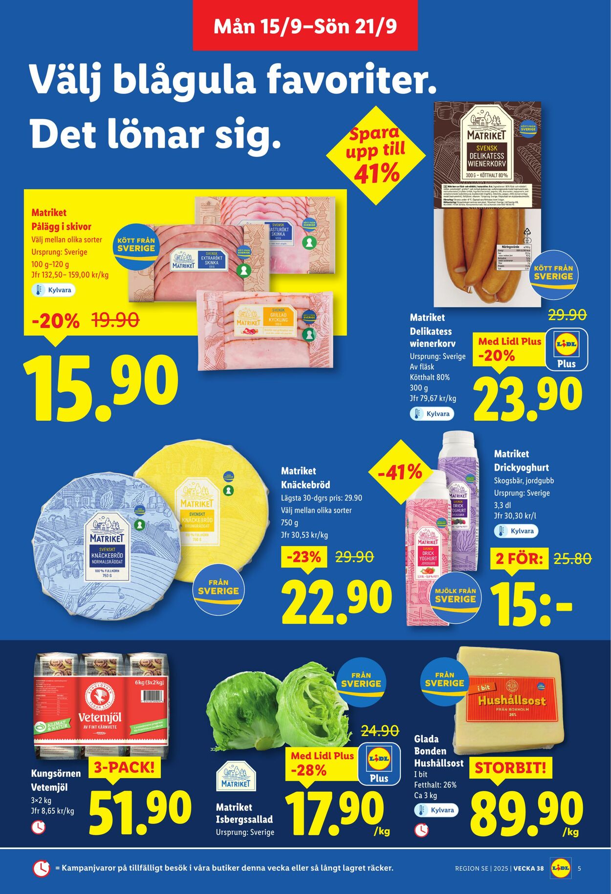 Erbjudanden Lidl 15.09.2025 - 21.09.2025