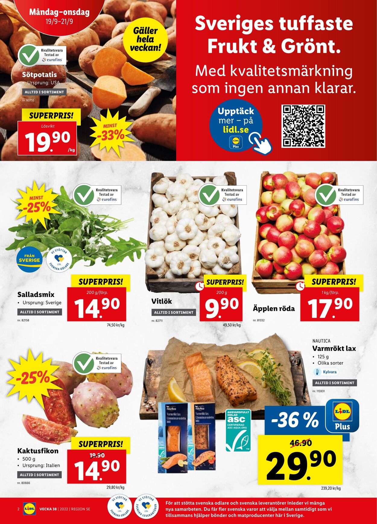 Erbjudanden Lidl 19.09.2022 - 25.09.2022