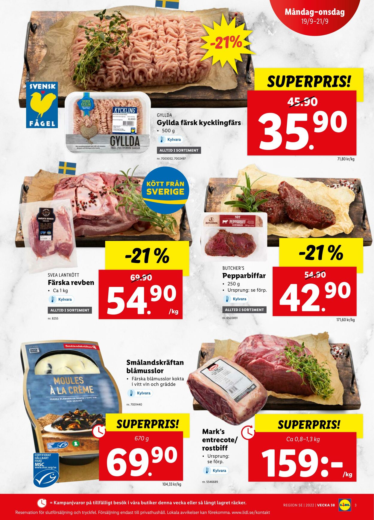 Erbjudanden Lidl 19.09.2022 - 25.09.2022