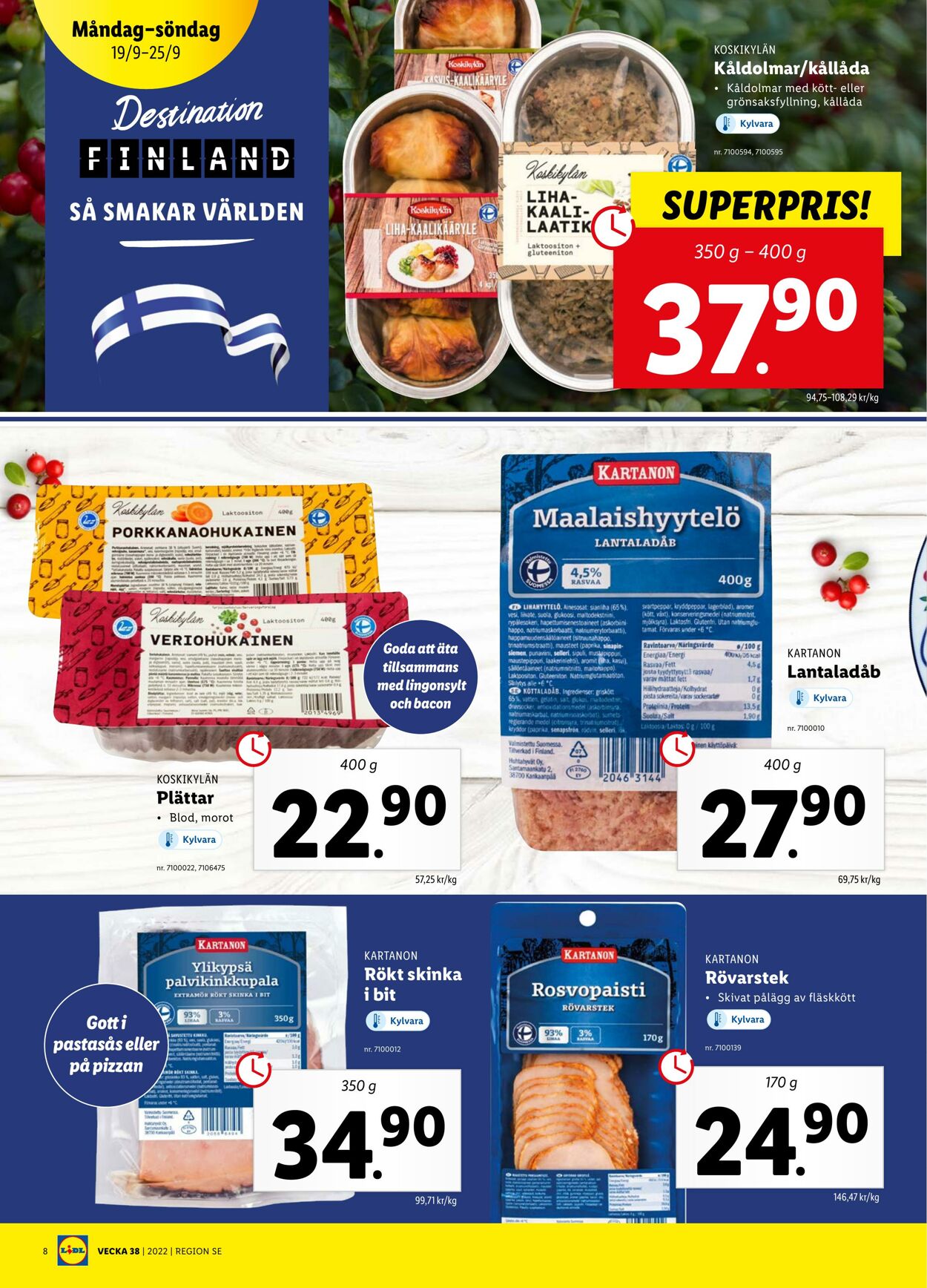 Erbjudanden Lidl 19.09.2022 - 25.09.2022