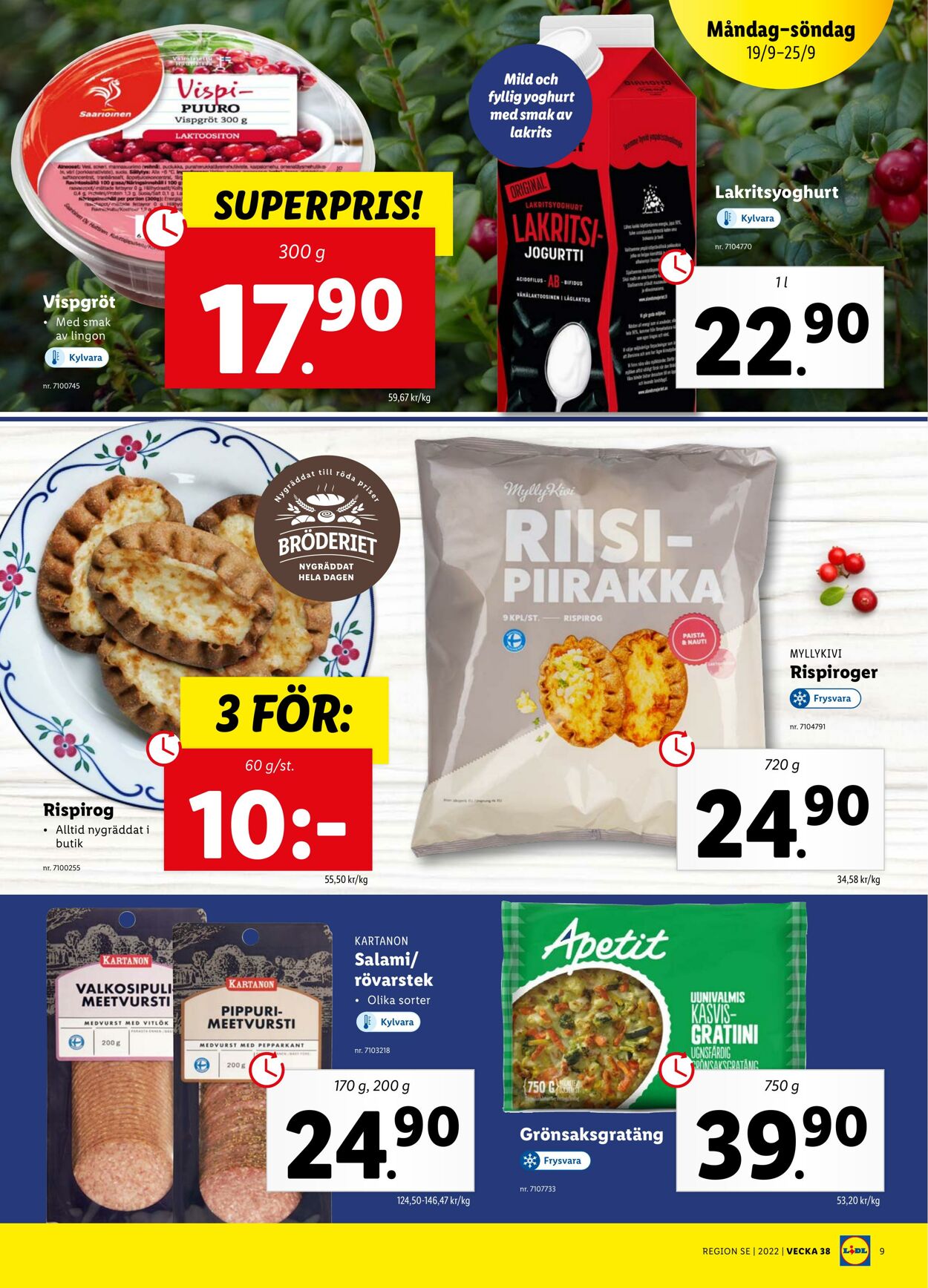 Erbjudanden Lidl 19.09.2022 - 25.09.2022