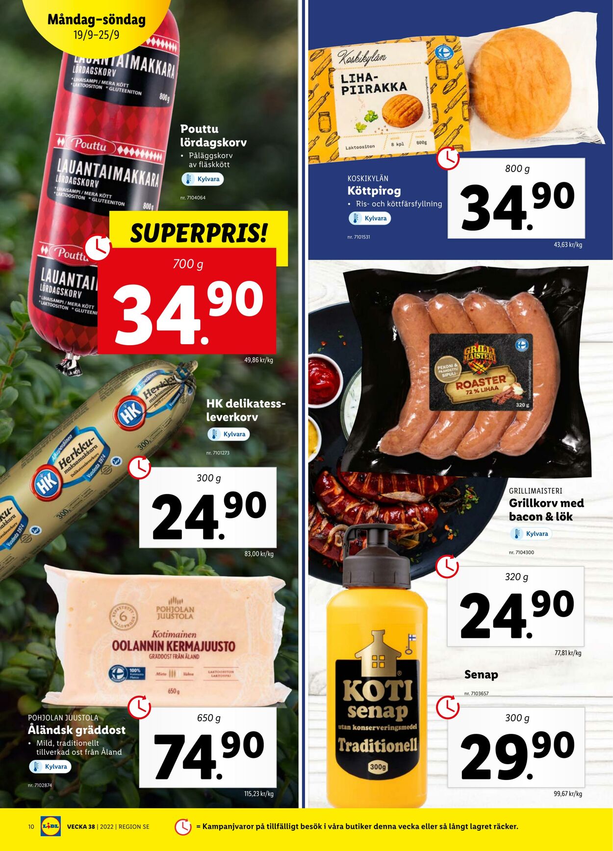 Erbjudanden Lidl 19.09.2022 - 25.09.2022