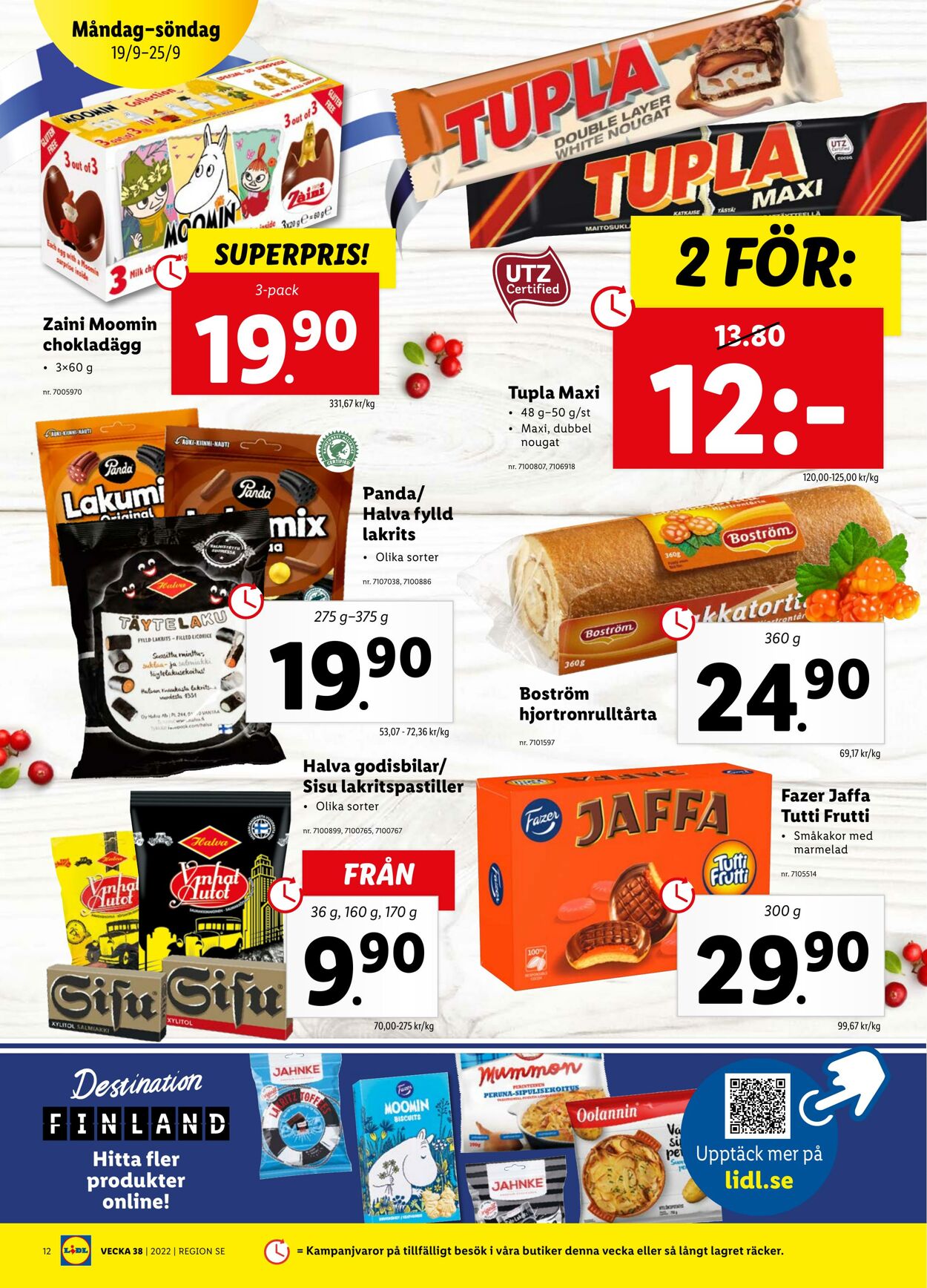 Erbjudanden Lidl 19.09.2022 - 25.09.2022