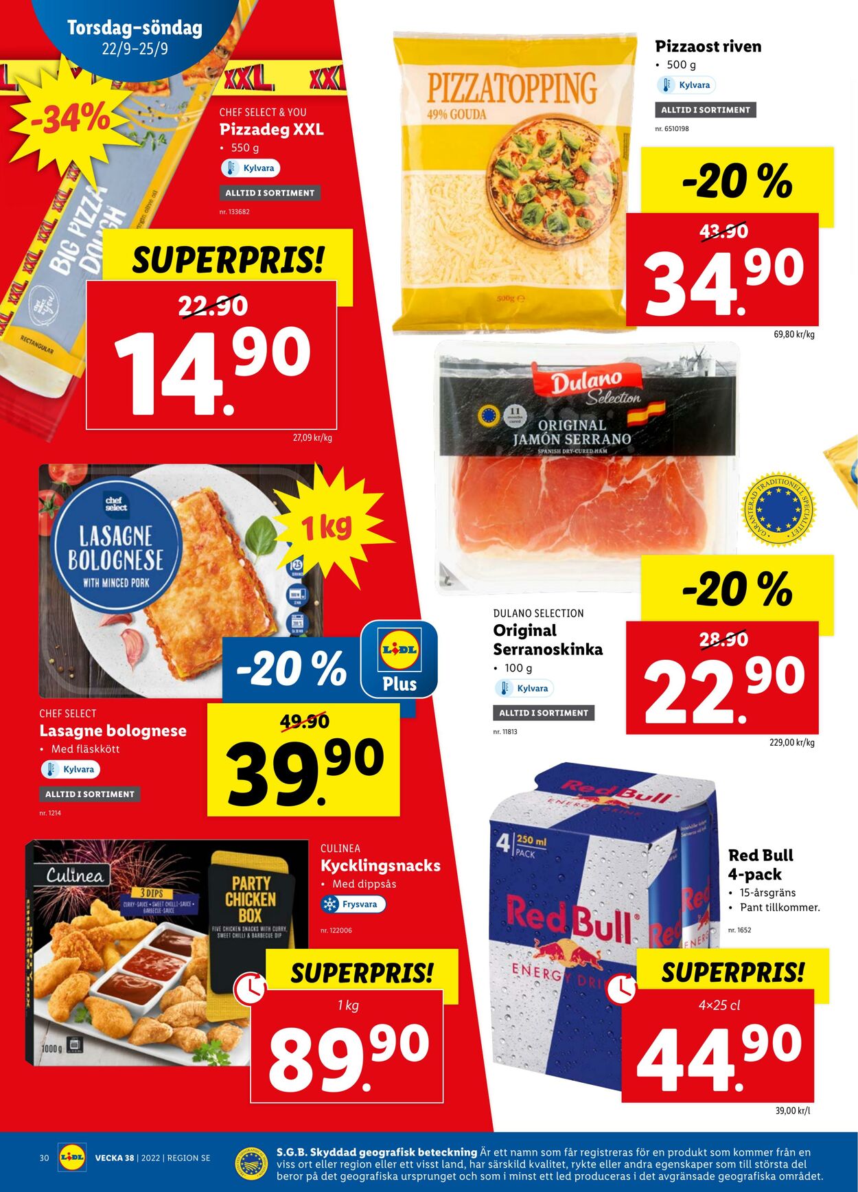 Erbjudanden Lidl 19.09.2022 - 25.09.2022