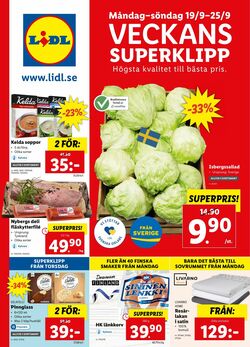 Erbjudanden Lidl 19.09.2022 - 25.09.2022