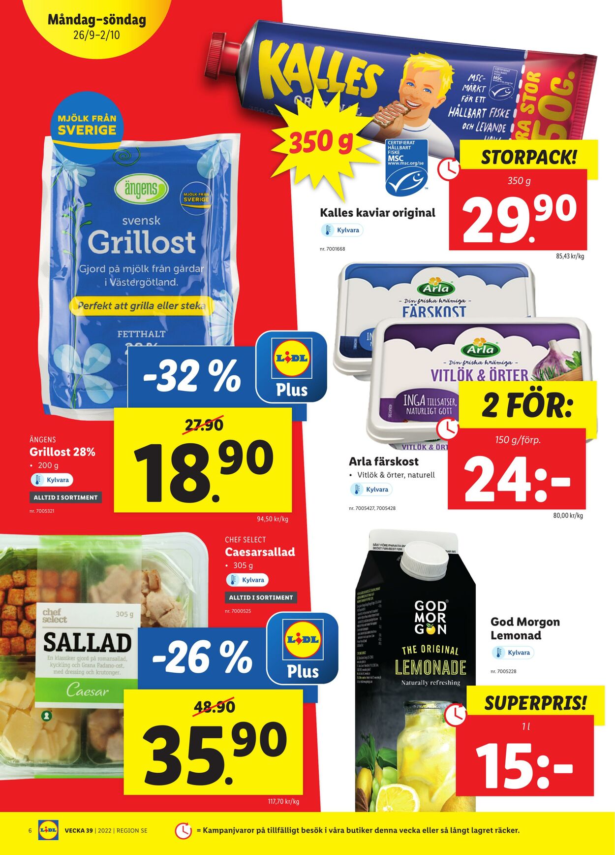 Erbjudanden Lidl 26.09.2022 - 02.10.2022