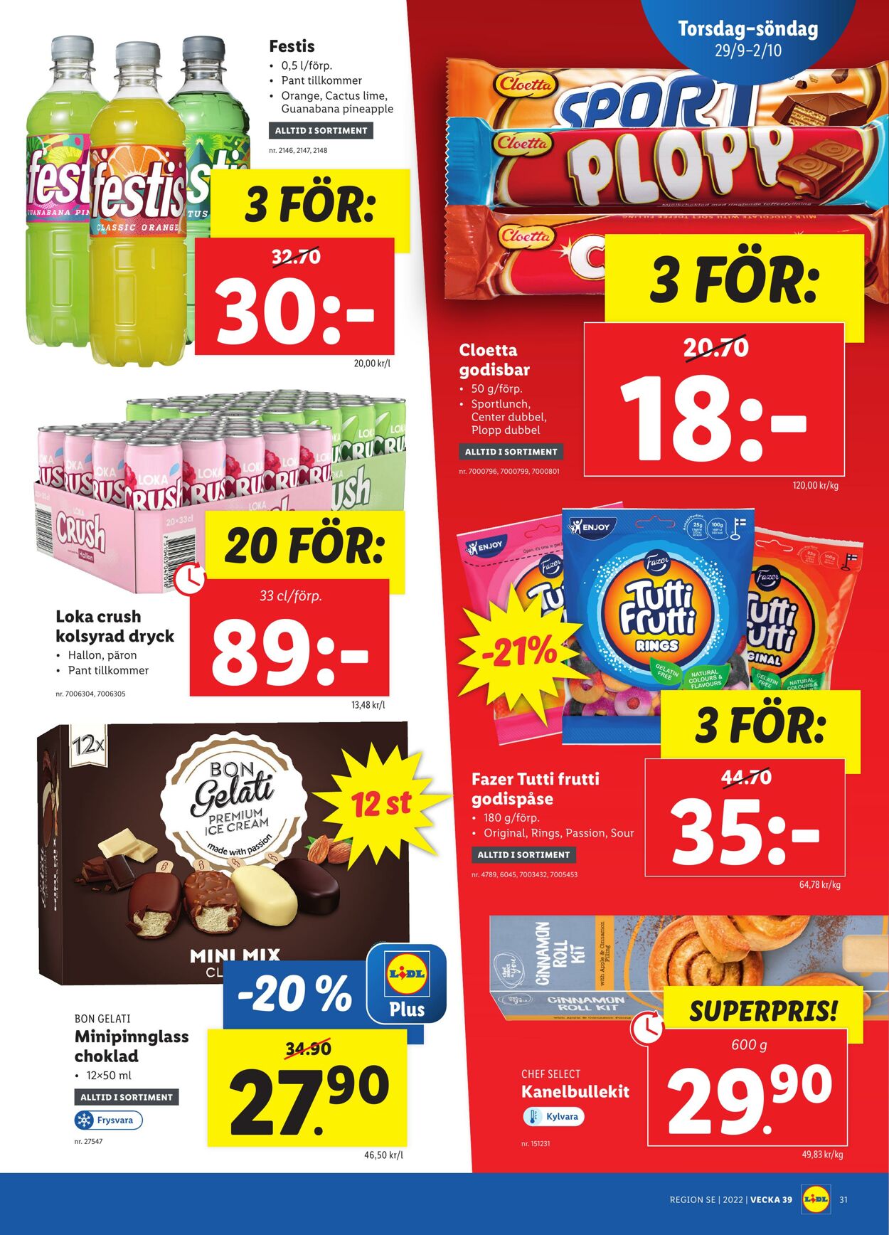 Erbjudanden Lidl 26.09.2022 - 02.10.2022