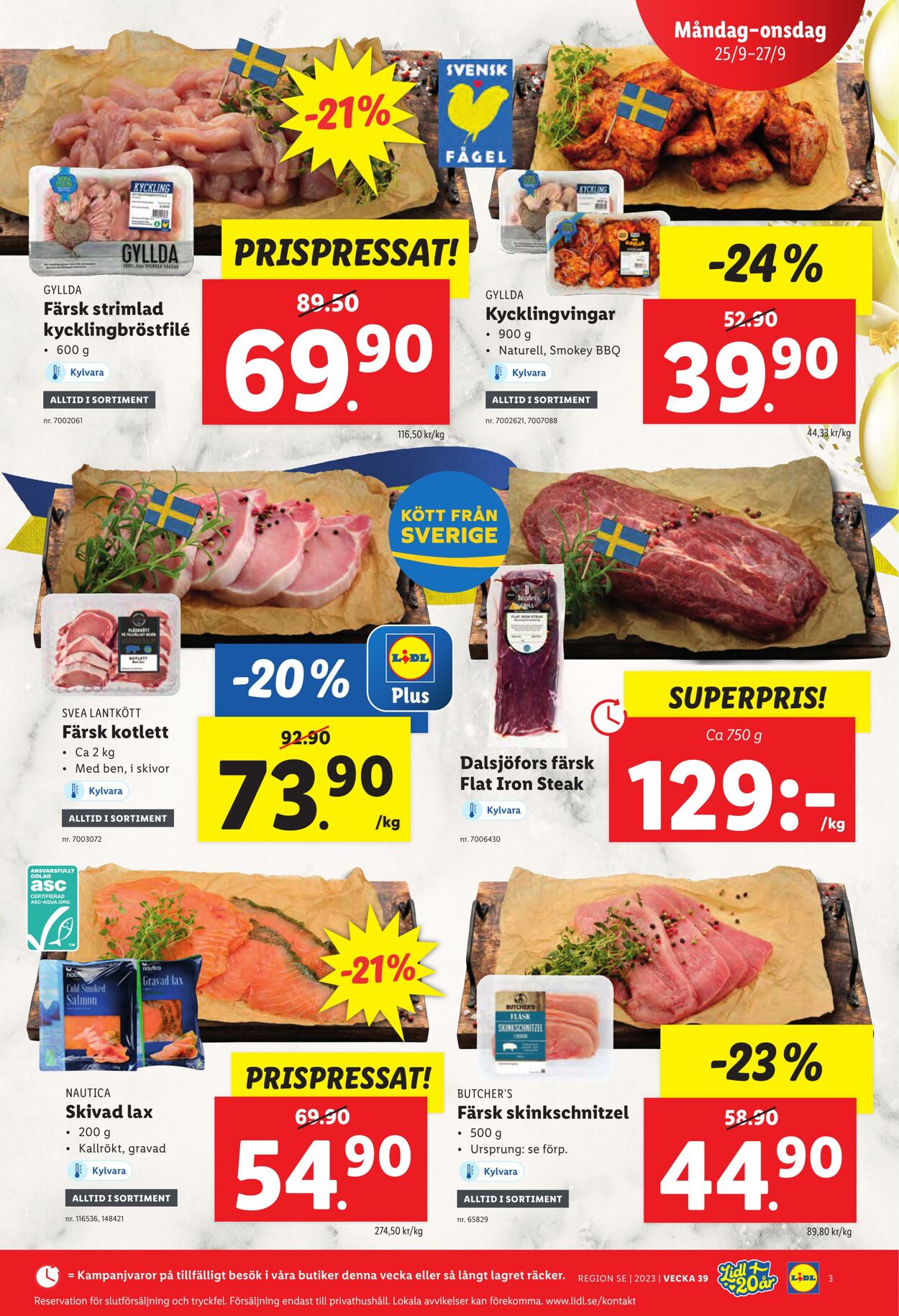 Erbjudanden Lidl 25.09.2023 - 01.10.2023