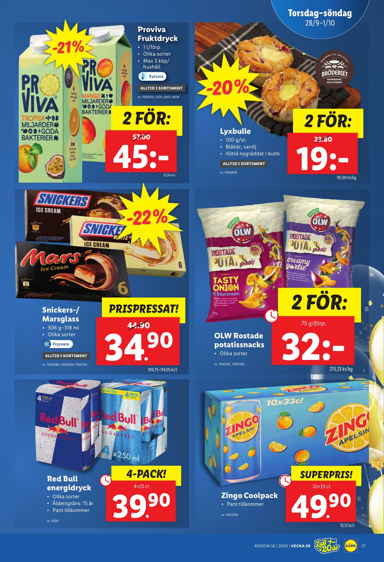 Erbjudanden Lidl 25.09.2023 - 01.10.2023