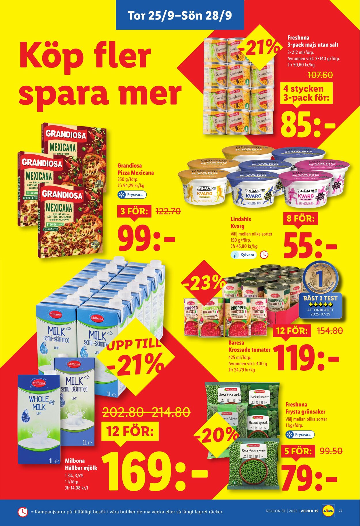 Erbjudanden Lidl 22.09.2025 - 28.09.2025
