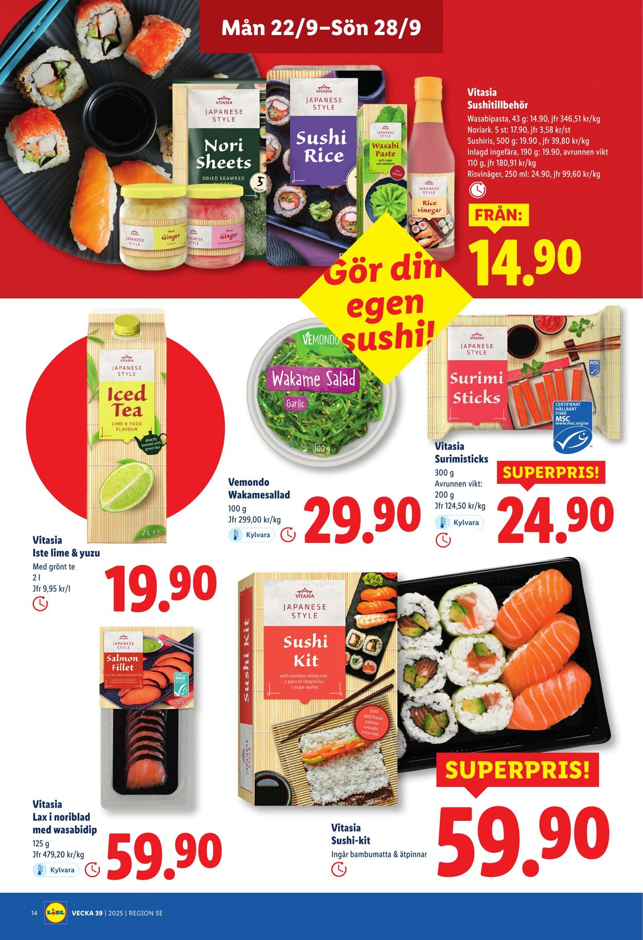 Erbjudanden Lidl 22.09.2025 - 28.09.2025