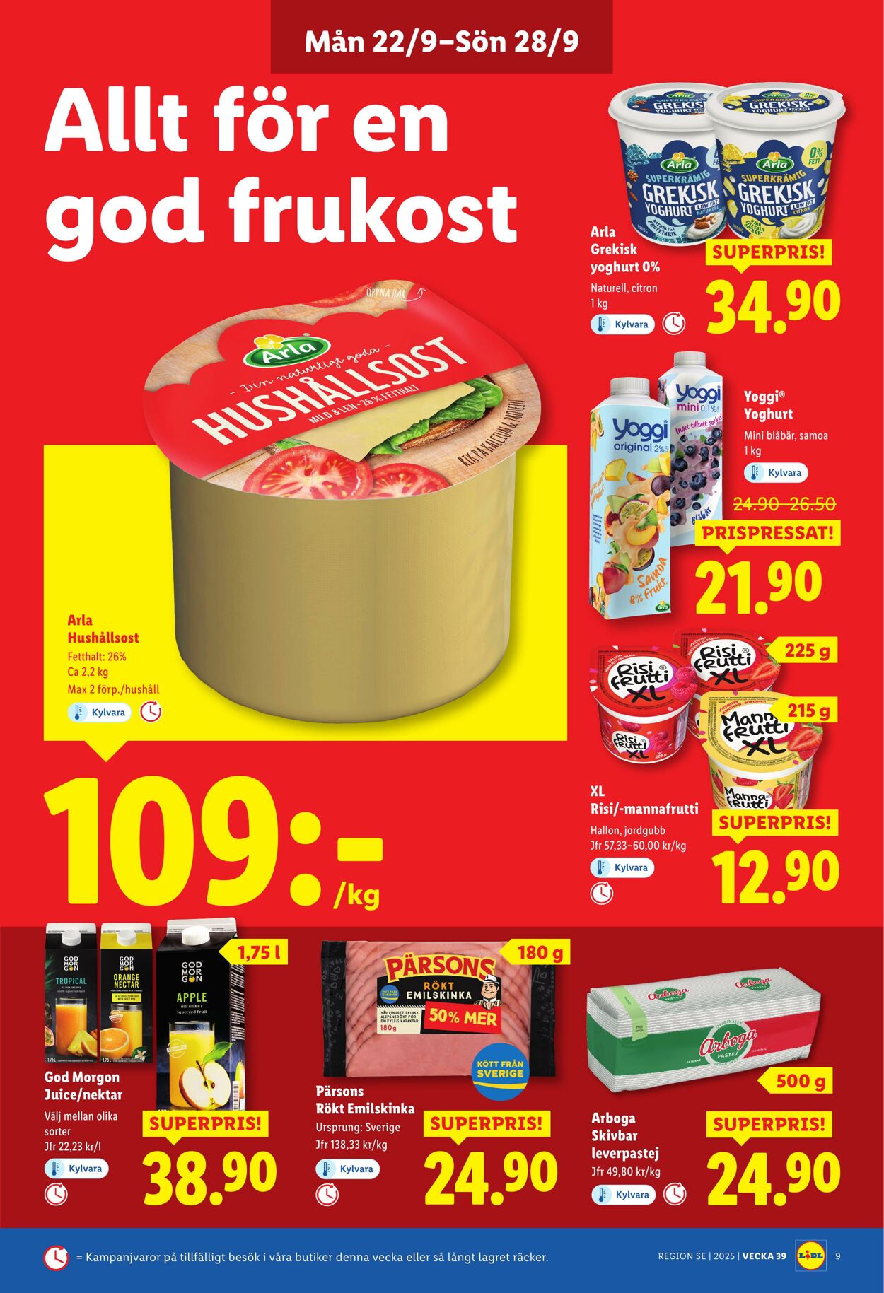 Erbjudanden Lidl 22.09.2025 - 28.09.2025