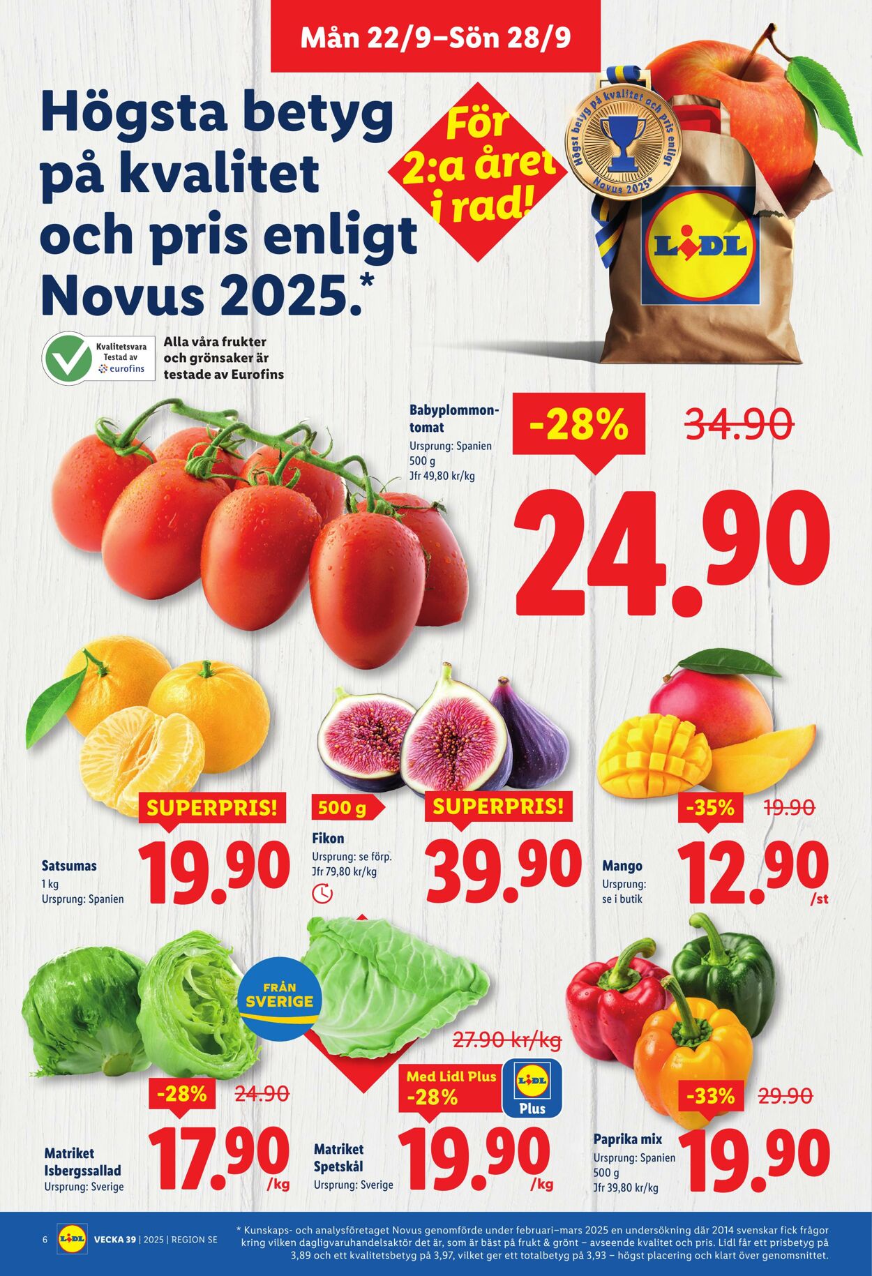 Erbjudanden Lidl 22.09.2025 - 28.09.2025