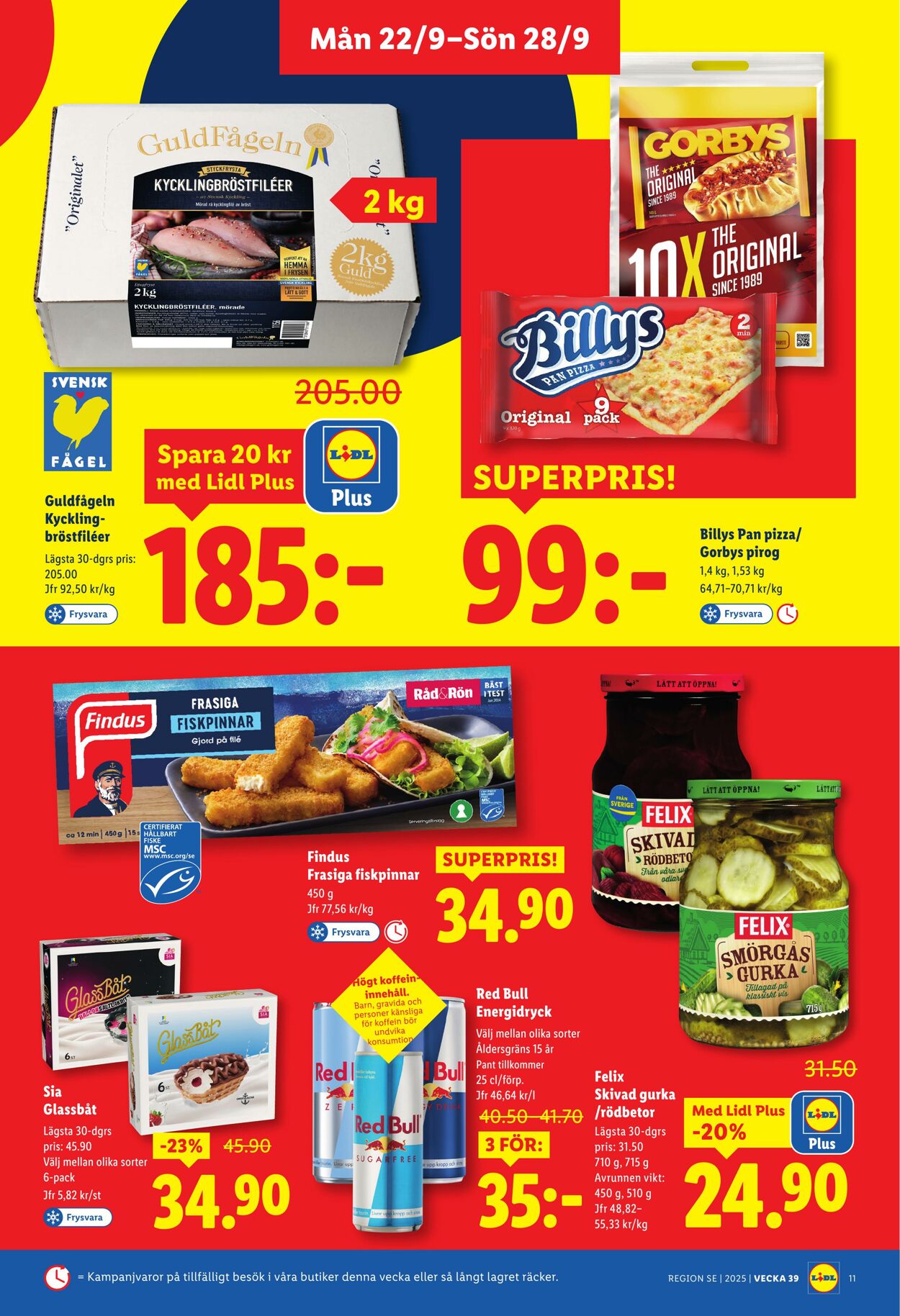 Erbjudanden Lidl 22.09.2025 - 28.09.2025