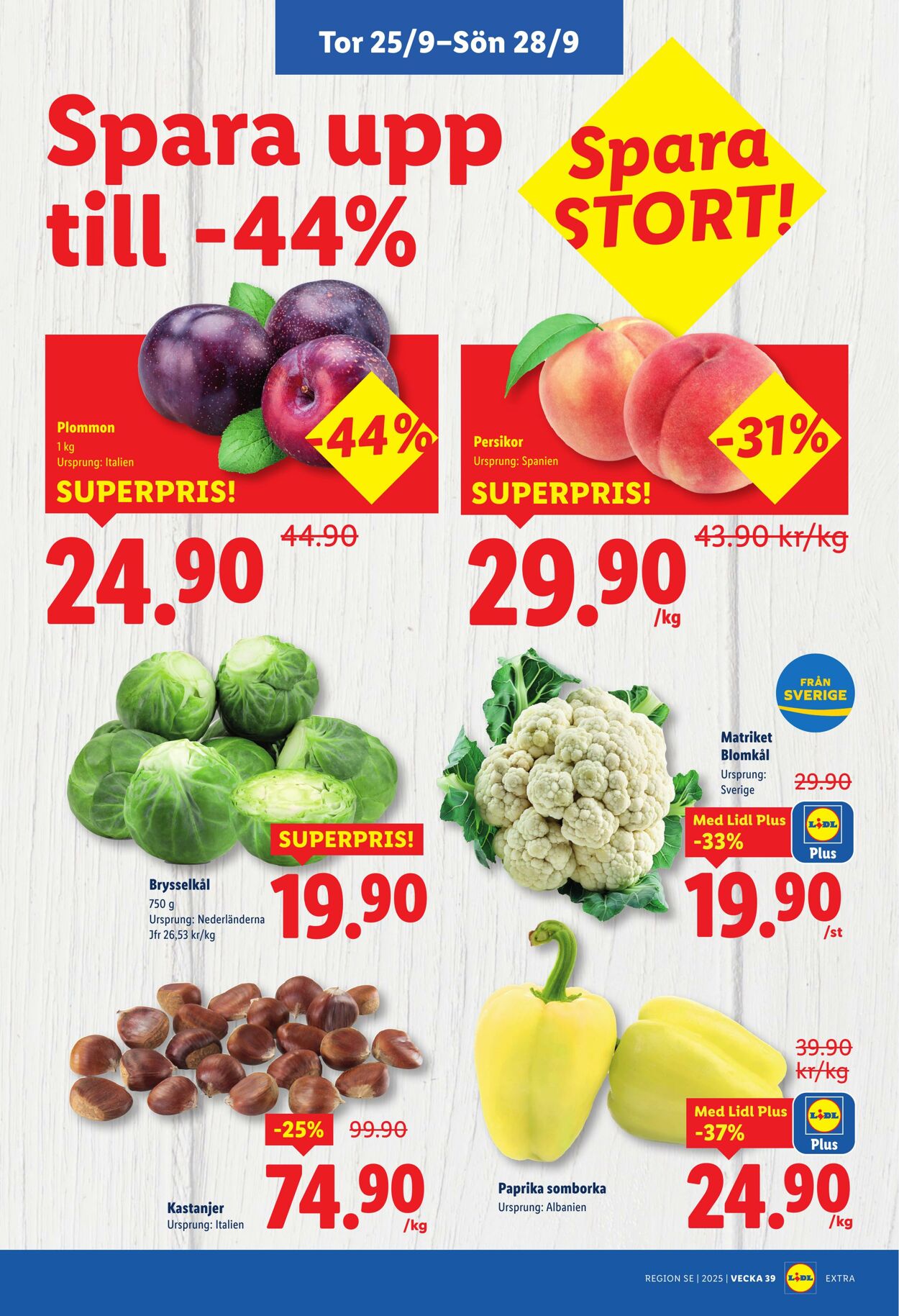 Erbjudanden Lidl 22.09.2025 - 28.09.2025