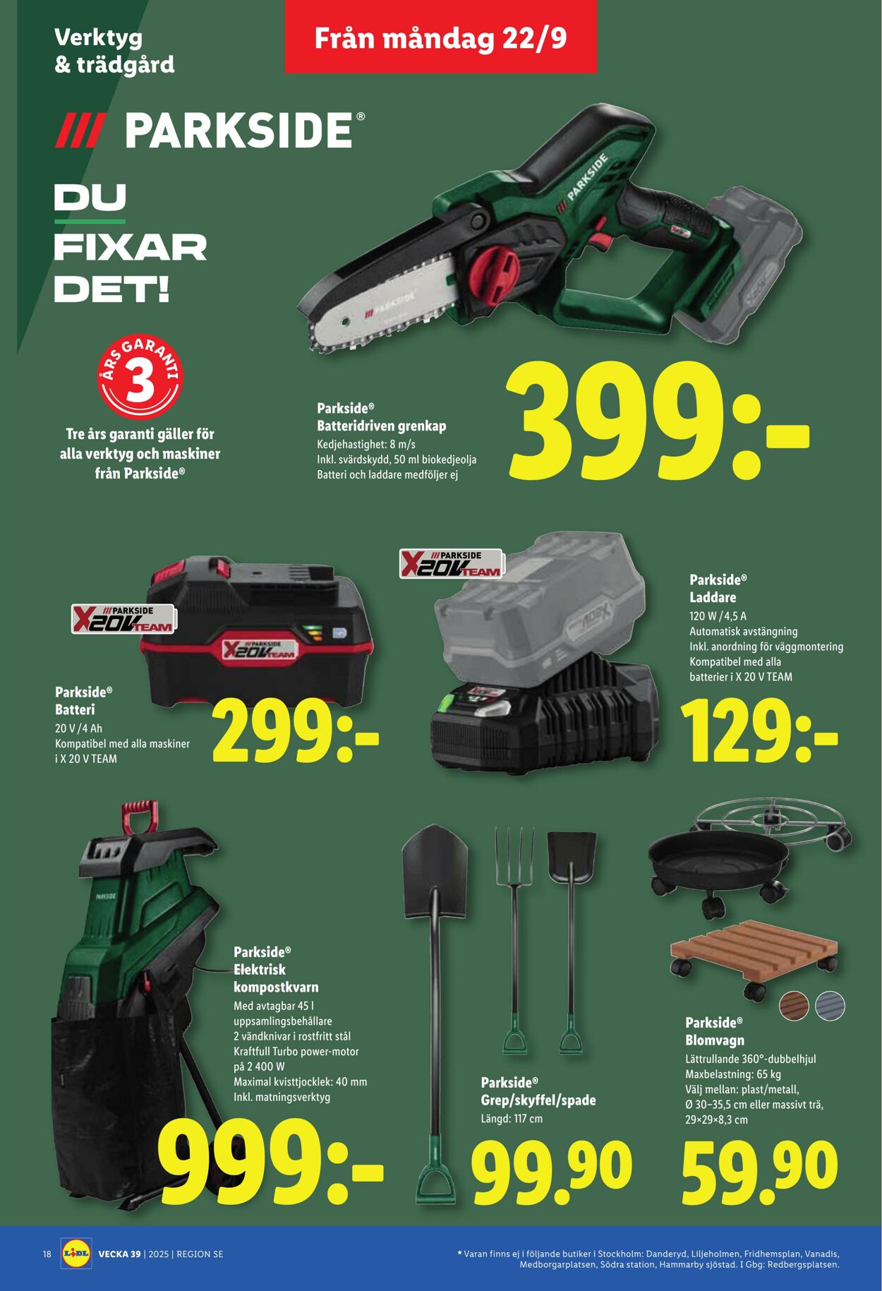 Erbjudanden Lidl 22.09.2025 - 28.09.2025