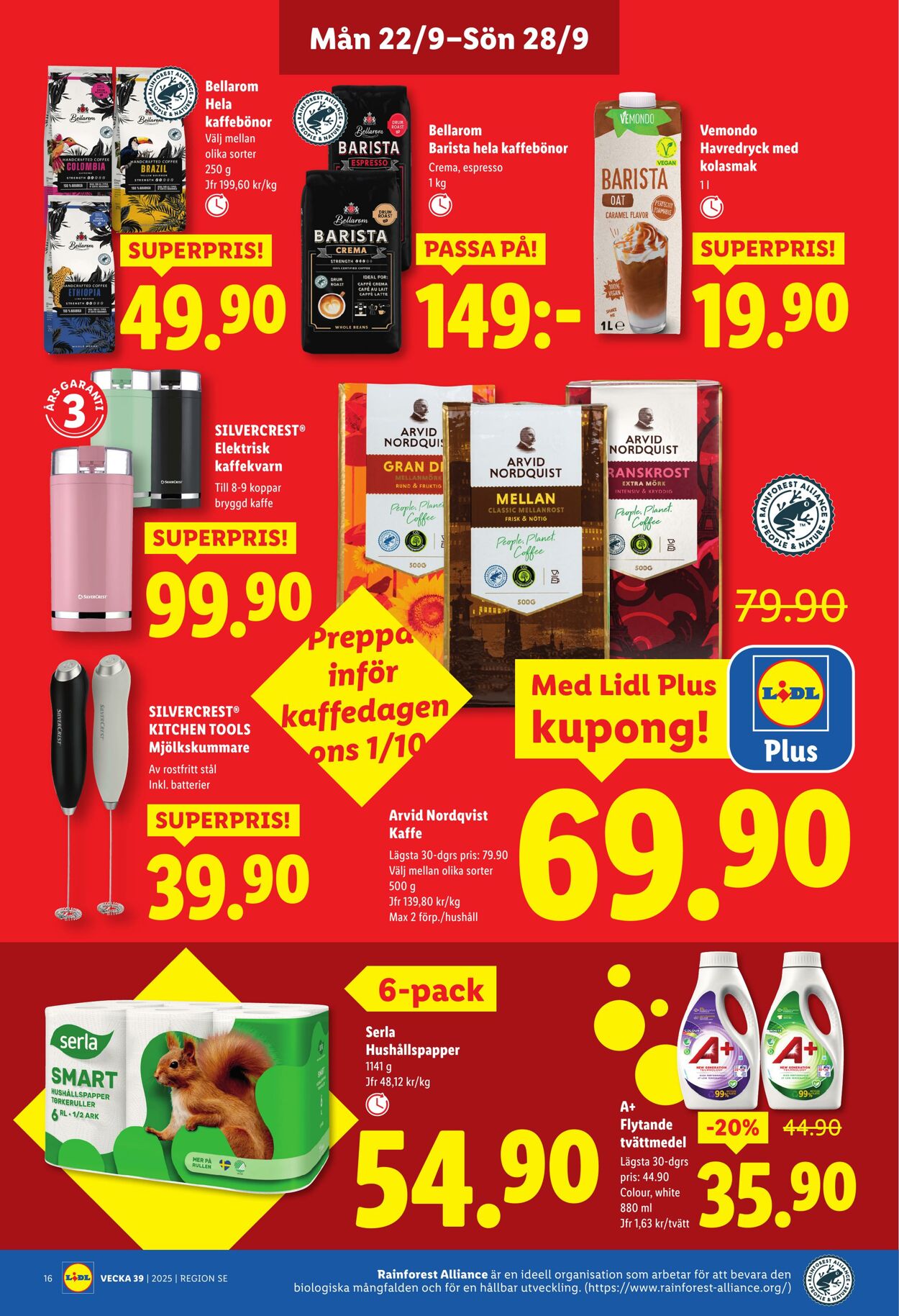 Erbjudanden Lidl 22.09.2025 - 28.09.2025