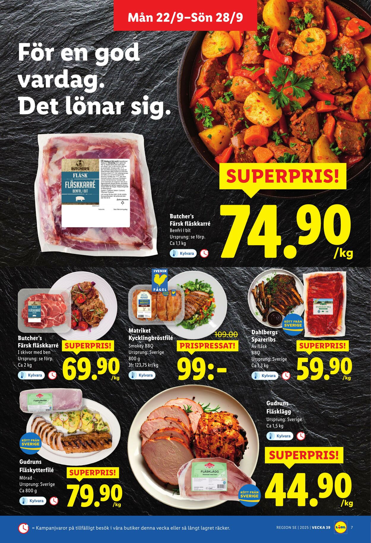 Erbjudanden Lidl 22.09.2025 - 28.09.2025