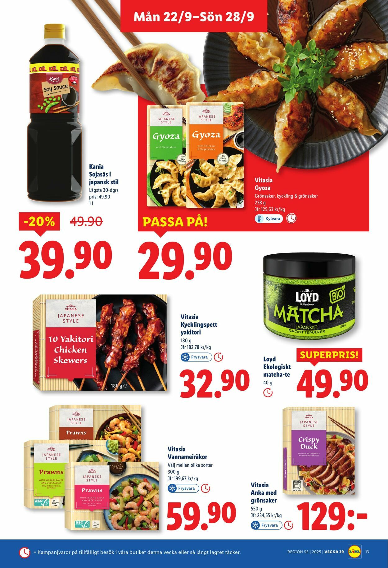 Erbjudanden Lidl 22.09.2025 - 28.09.2025