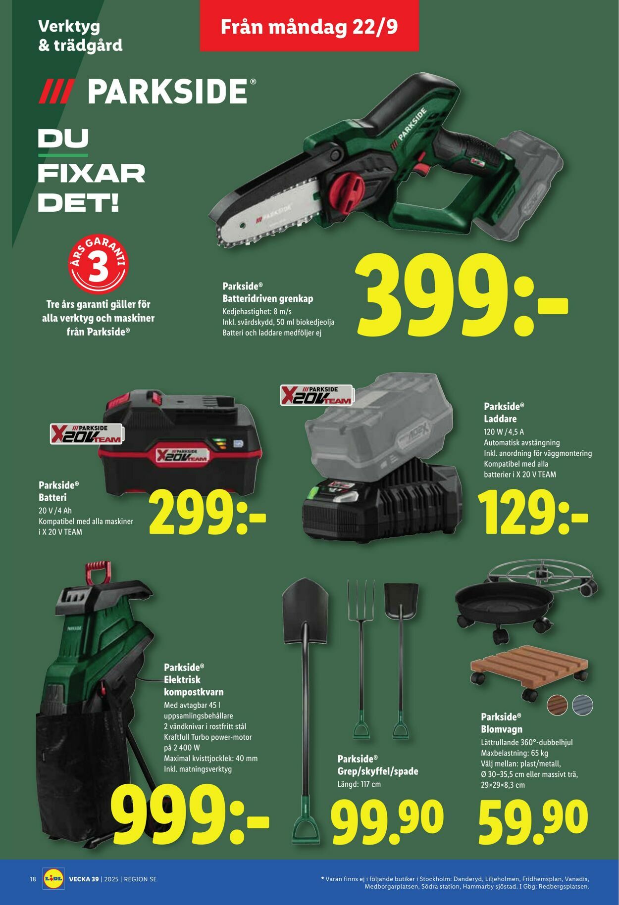 Erbjudanden Lidl 22.09.2025 - 28.09.2025