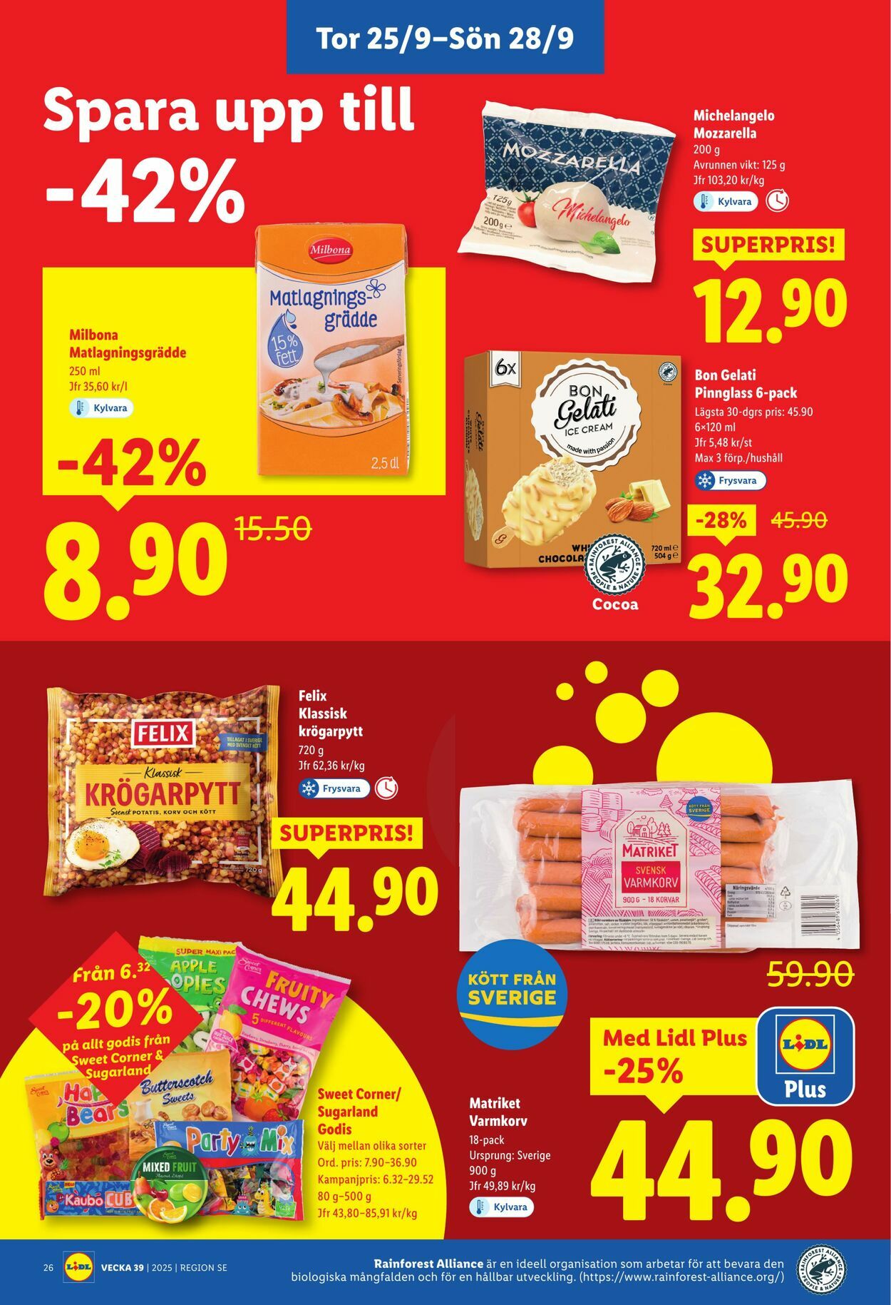 Erbjudanden Lidl 22.09.2025 - 28.09.2025