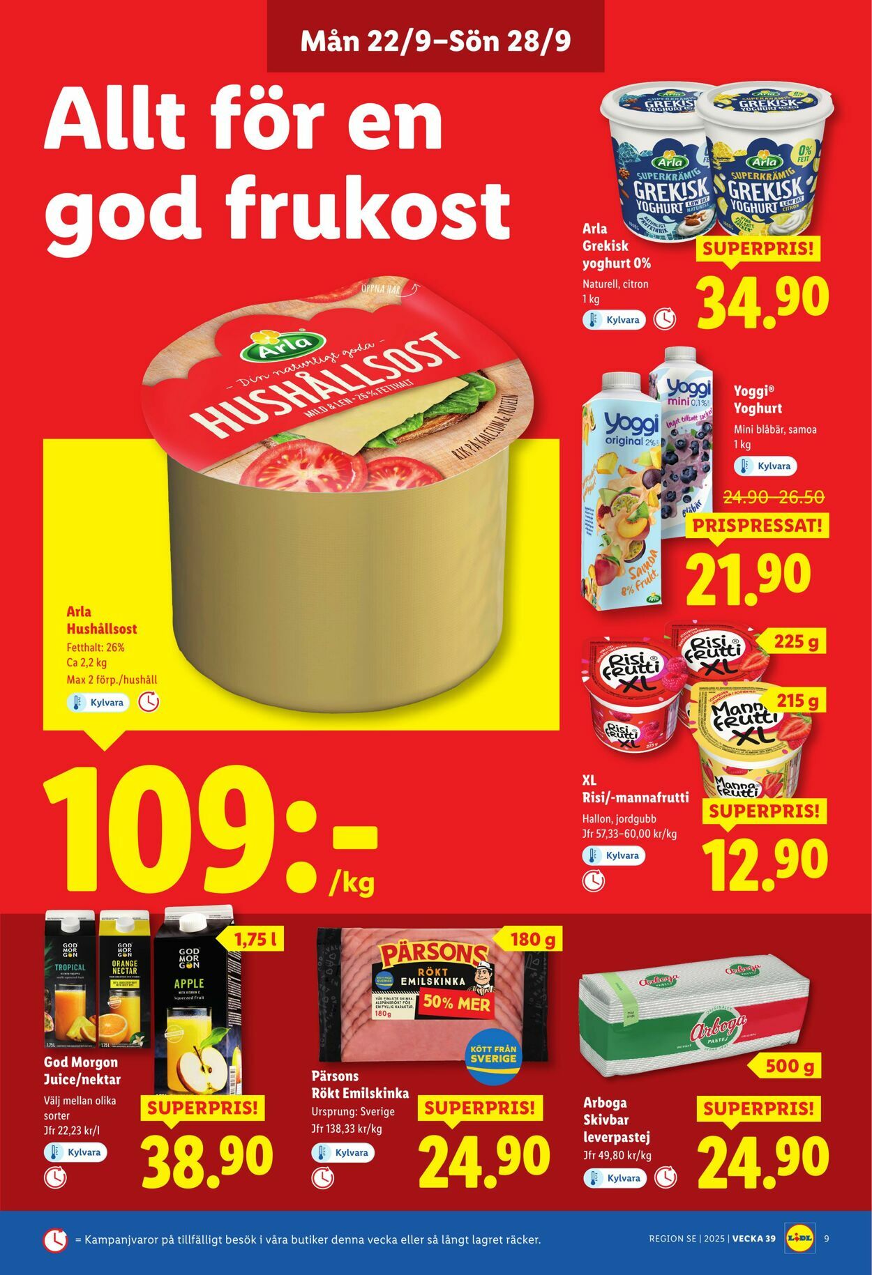 Erbjudanden Lidl 22.09.2025 - 28.09.2025