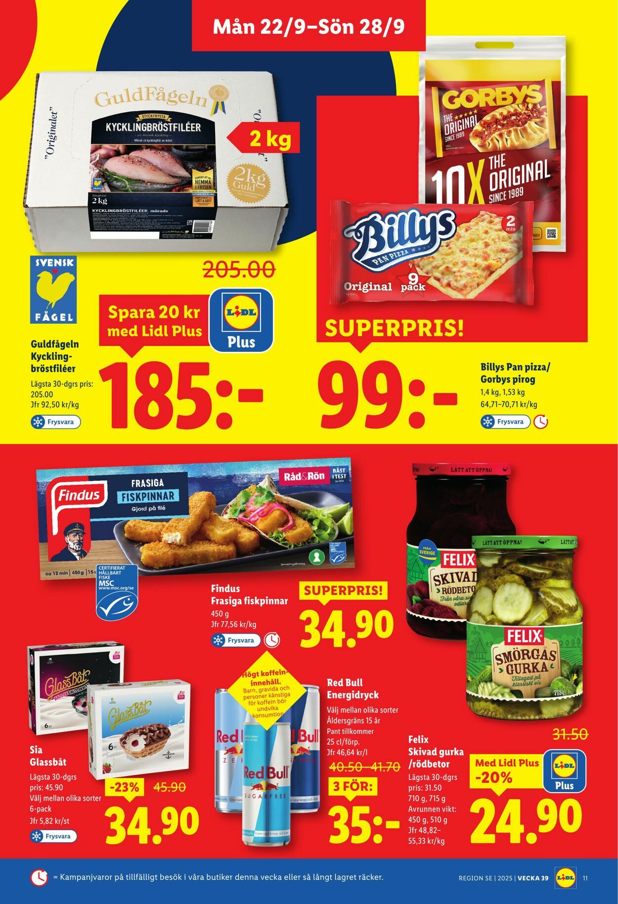 Erbjudanden Lidl 22.09.2025 - 28.09.2025