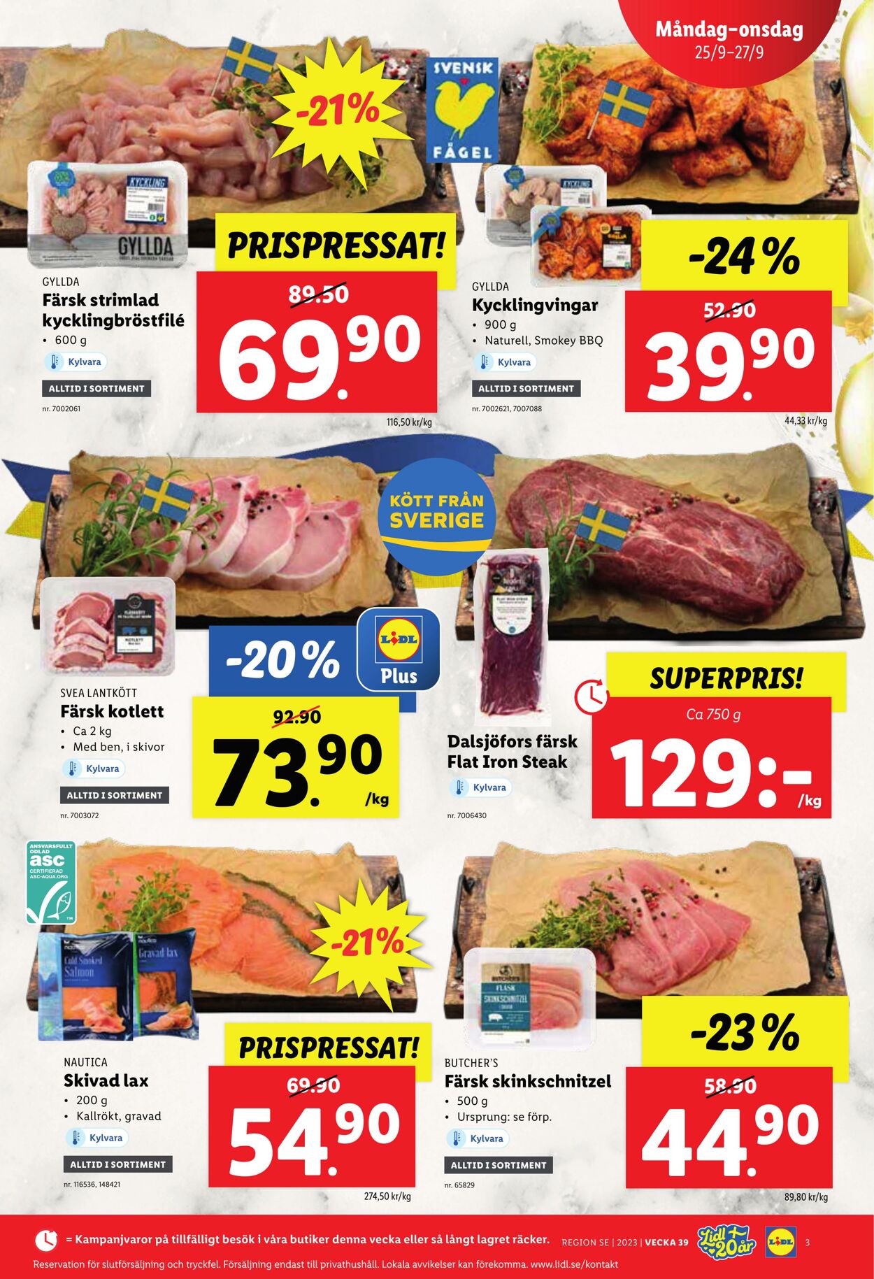 Erbjudanden Lidl 25.09.2023 - 01.10.2023