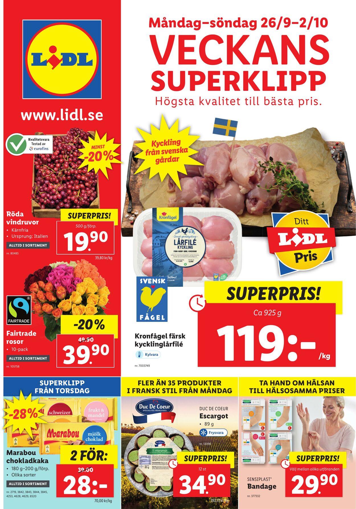 Erbjudanden Lidl 26.09.2022 - 02.10.2022