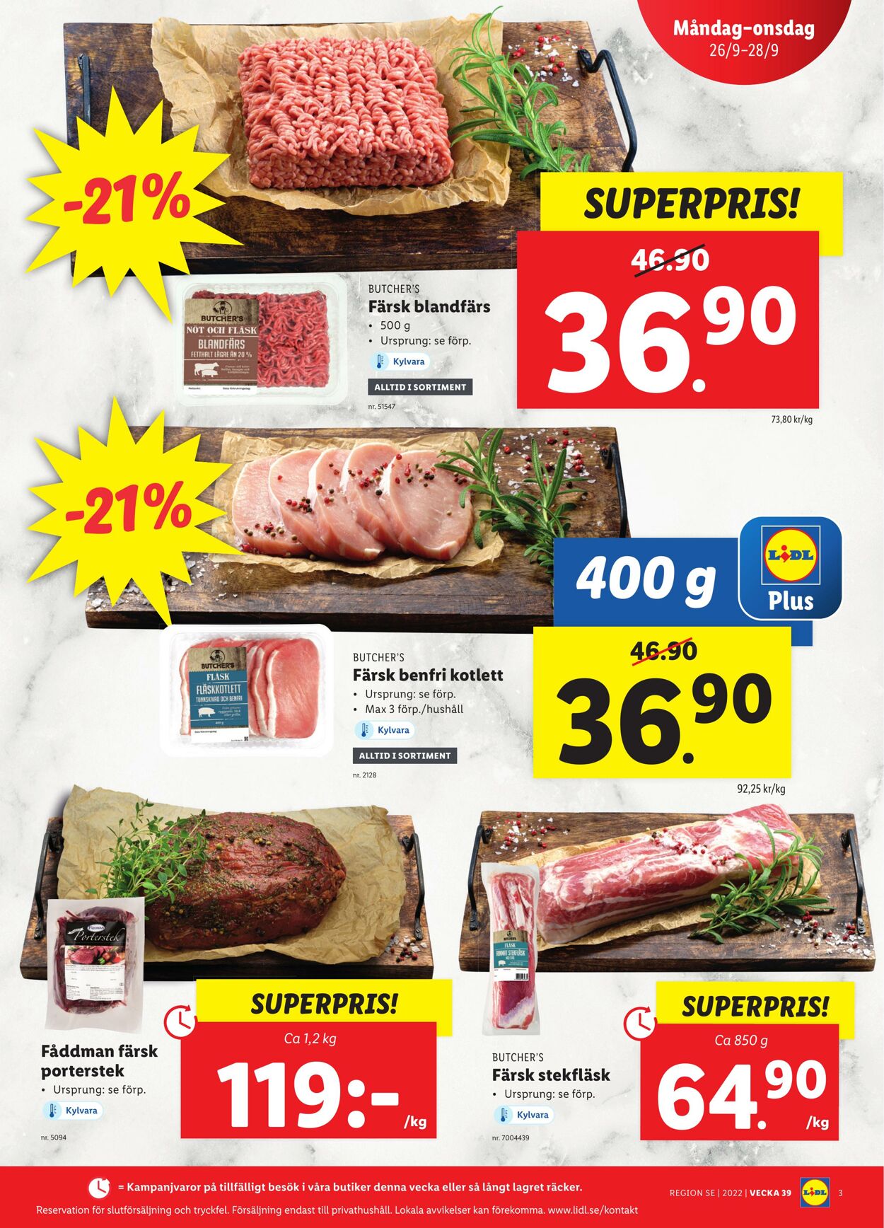 Erbjudanden Lidl 26.09.2022 - 02.10.2022