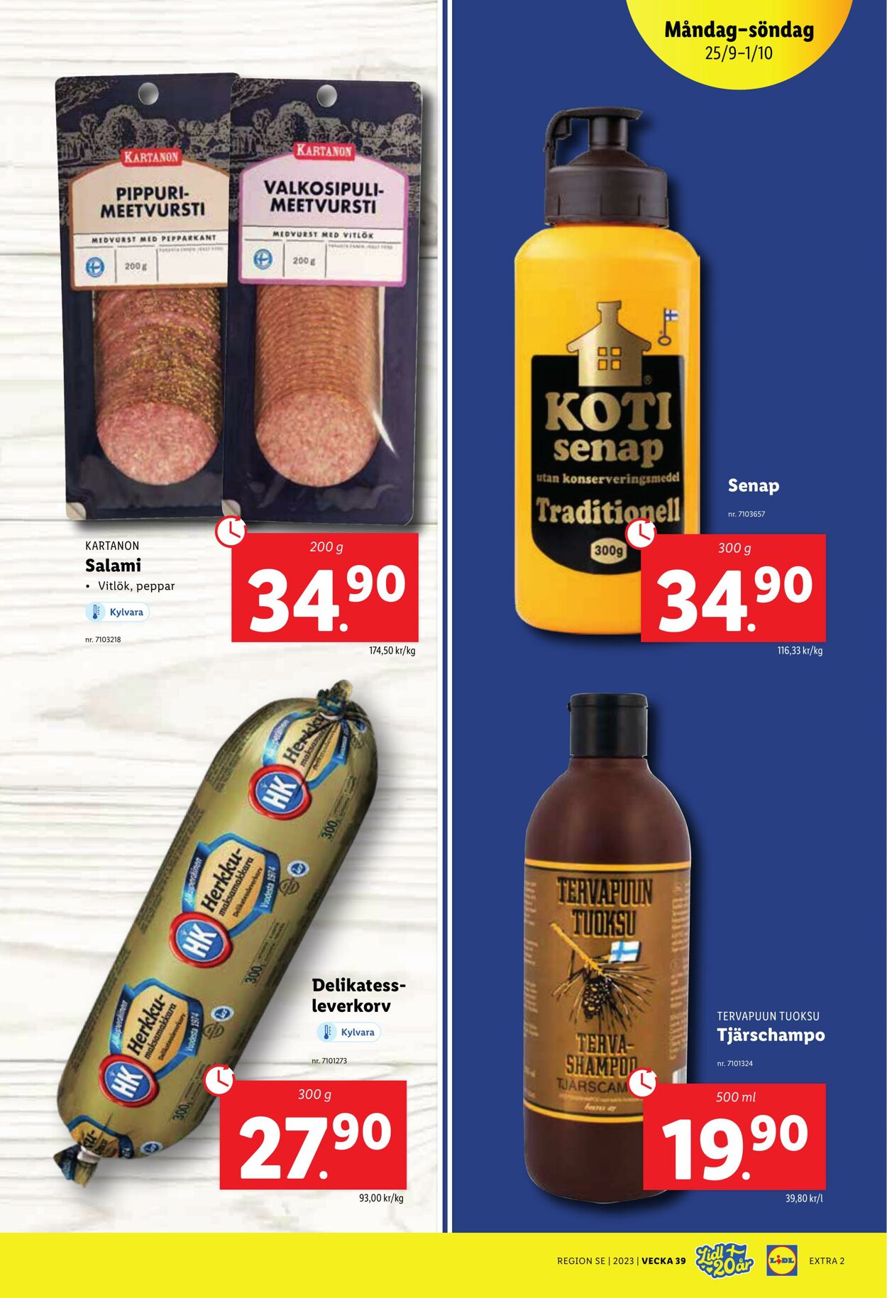 Erbjudanden Lidl 25.09.2023 - 01.10.2023