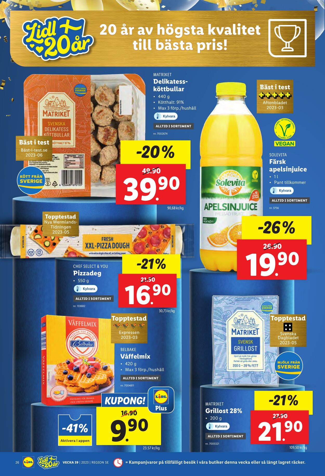 Erbjudanden Lidl 25.09.2023 - 01.10.2023