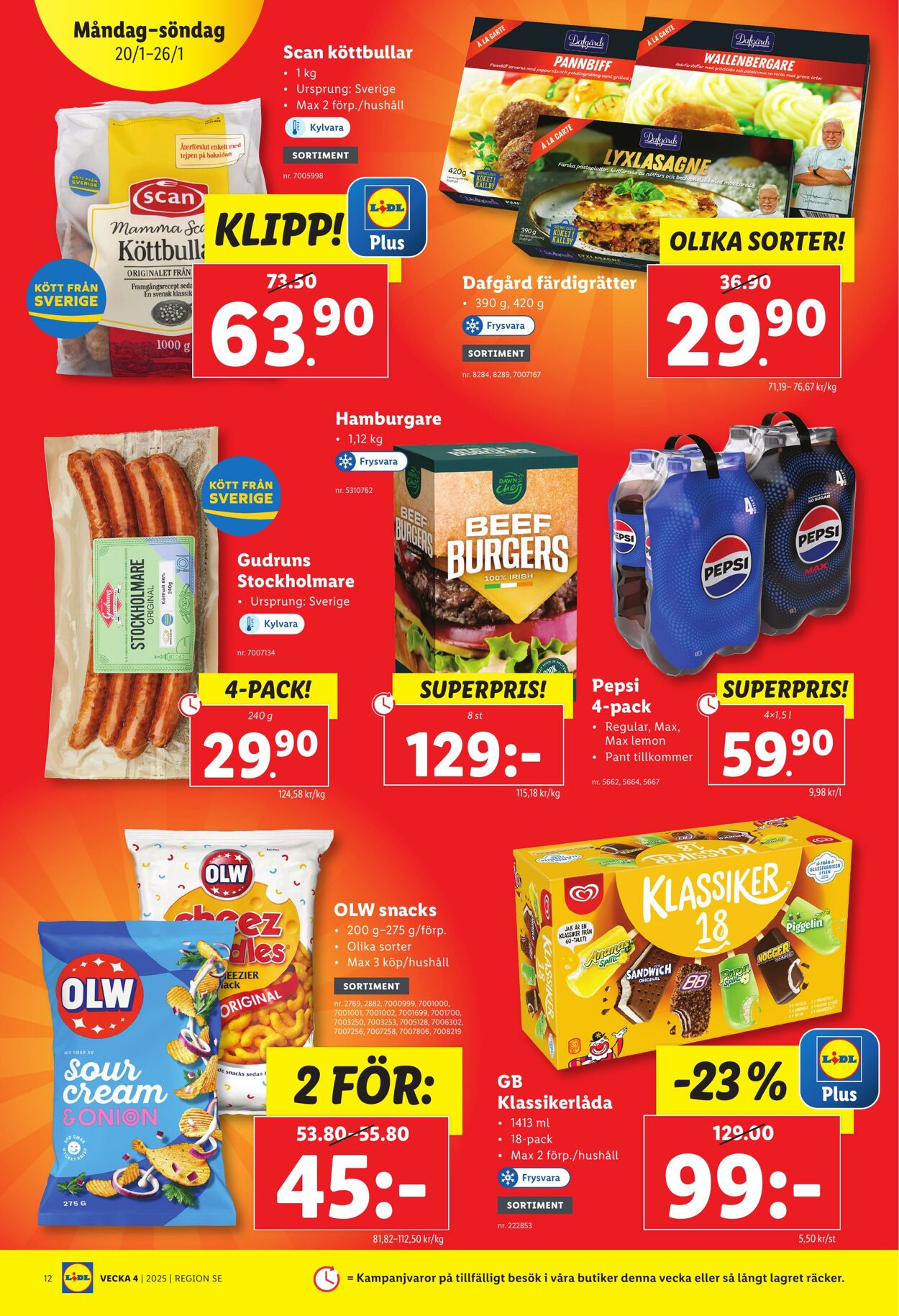 Erbjudanden Lidl 20.01.2025 - 26.01.2025