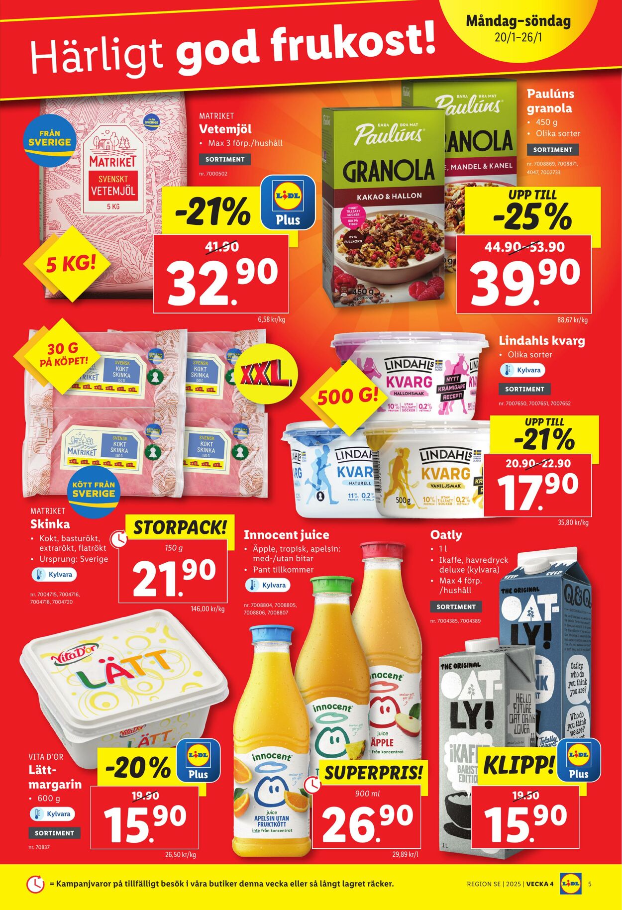 Erbjudanden Lidl 20.01.2025 - 26.01.2025