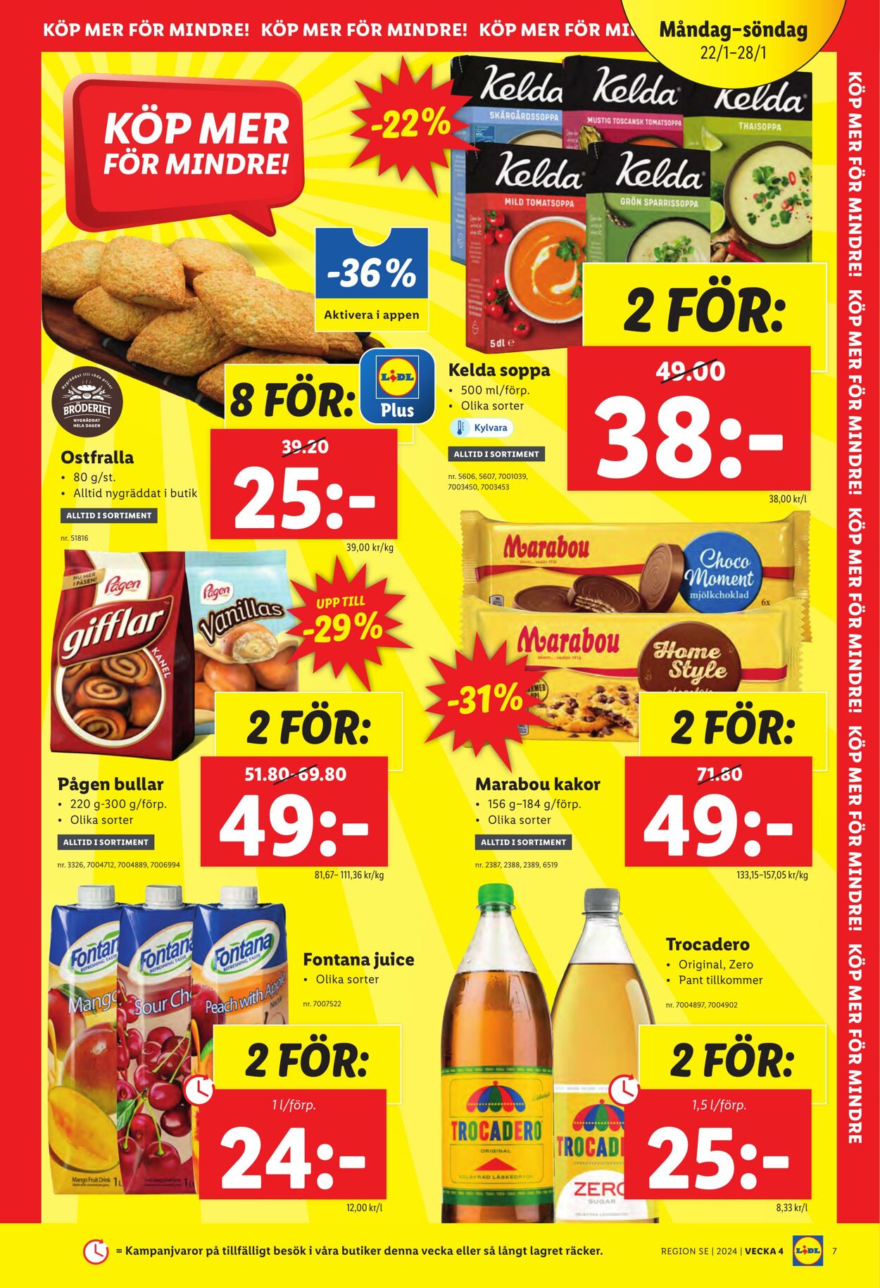 Erbjudanden Lidl 22.01.2024 - 28.01.2024