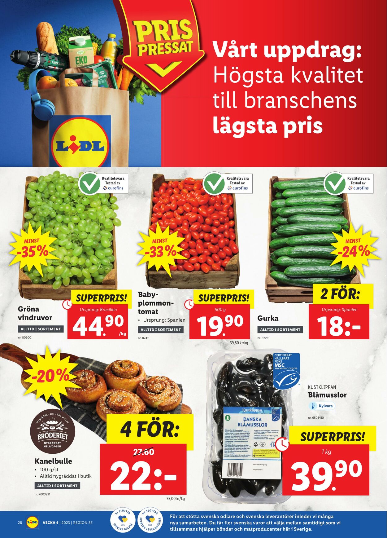 Erbjudanden Lidl 23.01.2023 - 29.01.2023