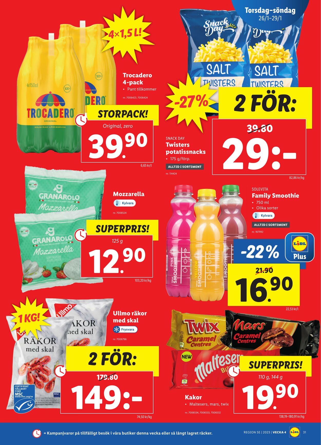 Erbjudanden Lidl 23.01.2023 - 29.01.2023