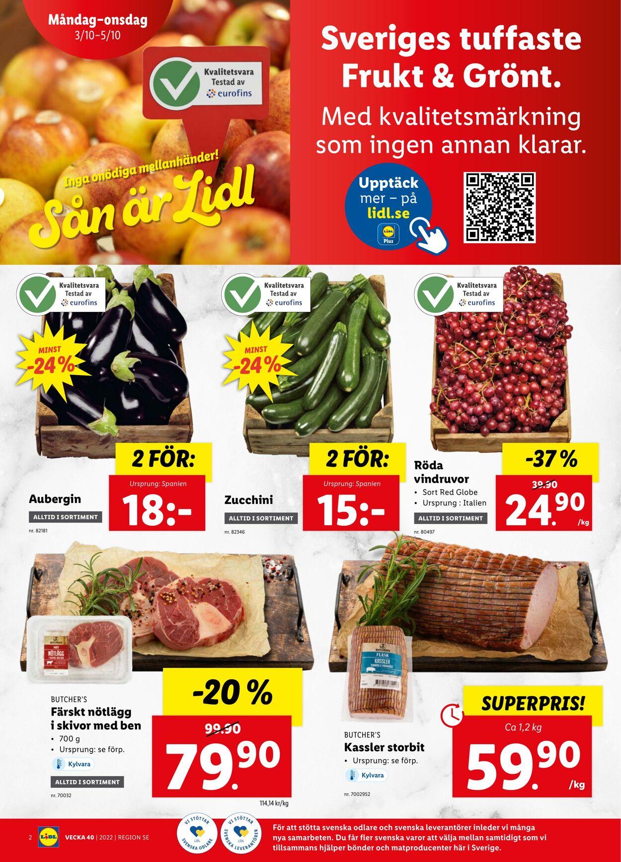 Erbjudanden Lidl 03.10.2022 - 09.10.2022