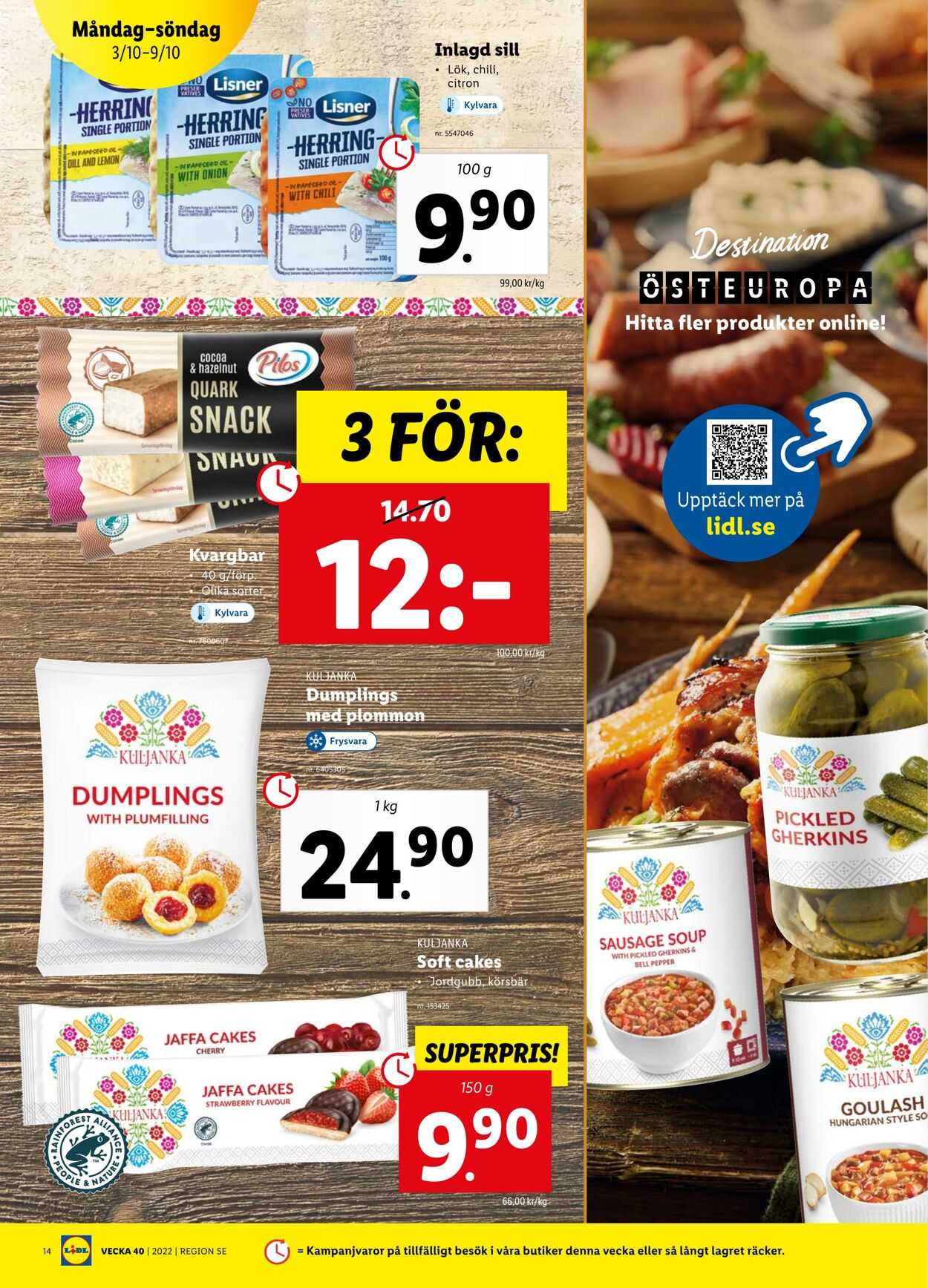 Erbjudanden Lidl 03.10.2022 - 09.10.2022