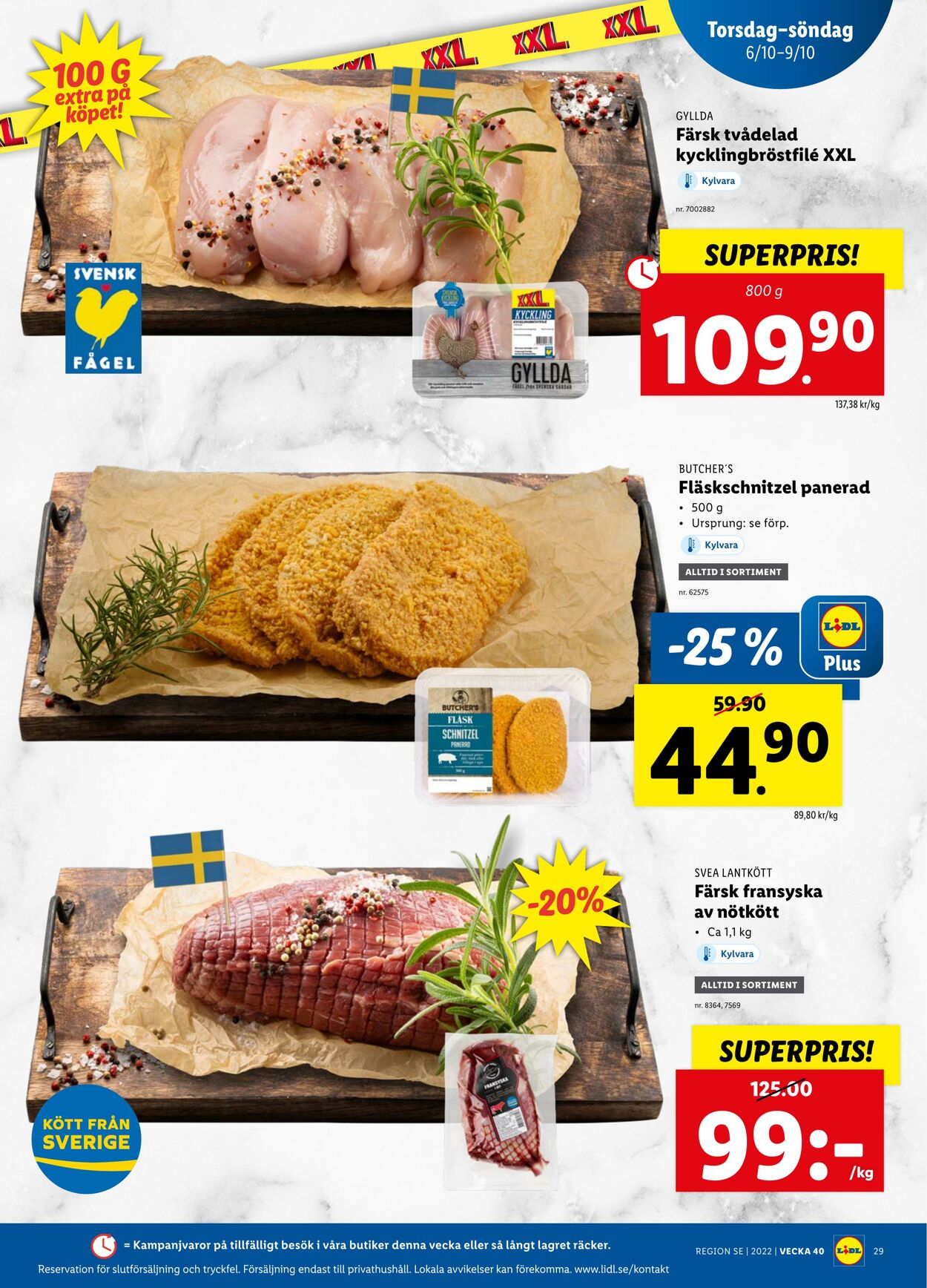 Erbjudanden Lidl 03.10.2022 - 09.10.2022