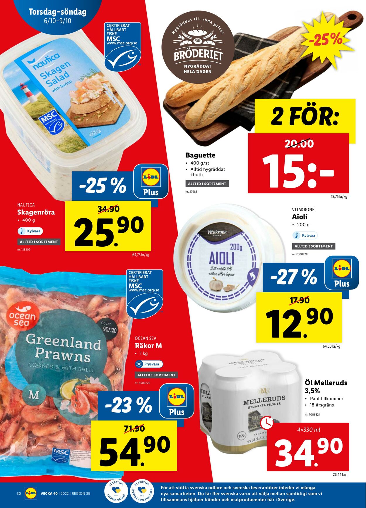 Erbjudanden Lidl 03.10.2022 - 09.10.2022