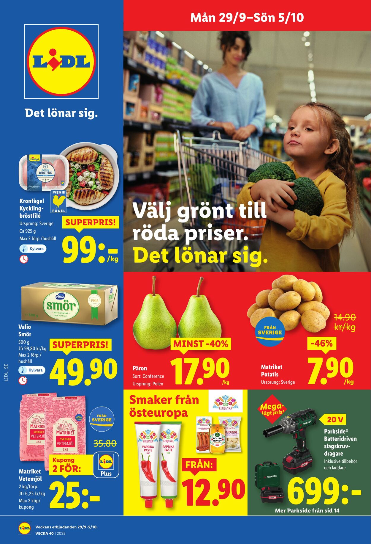 Erbjudanden Lidl 29.09.2025 - 05.10.2025