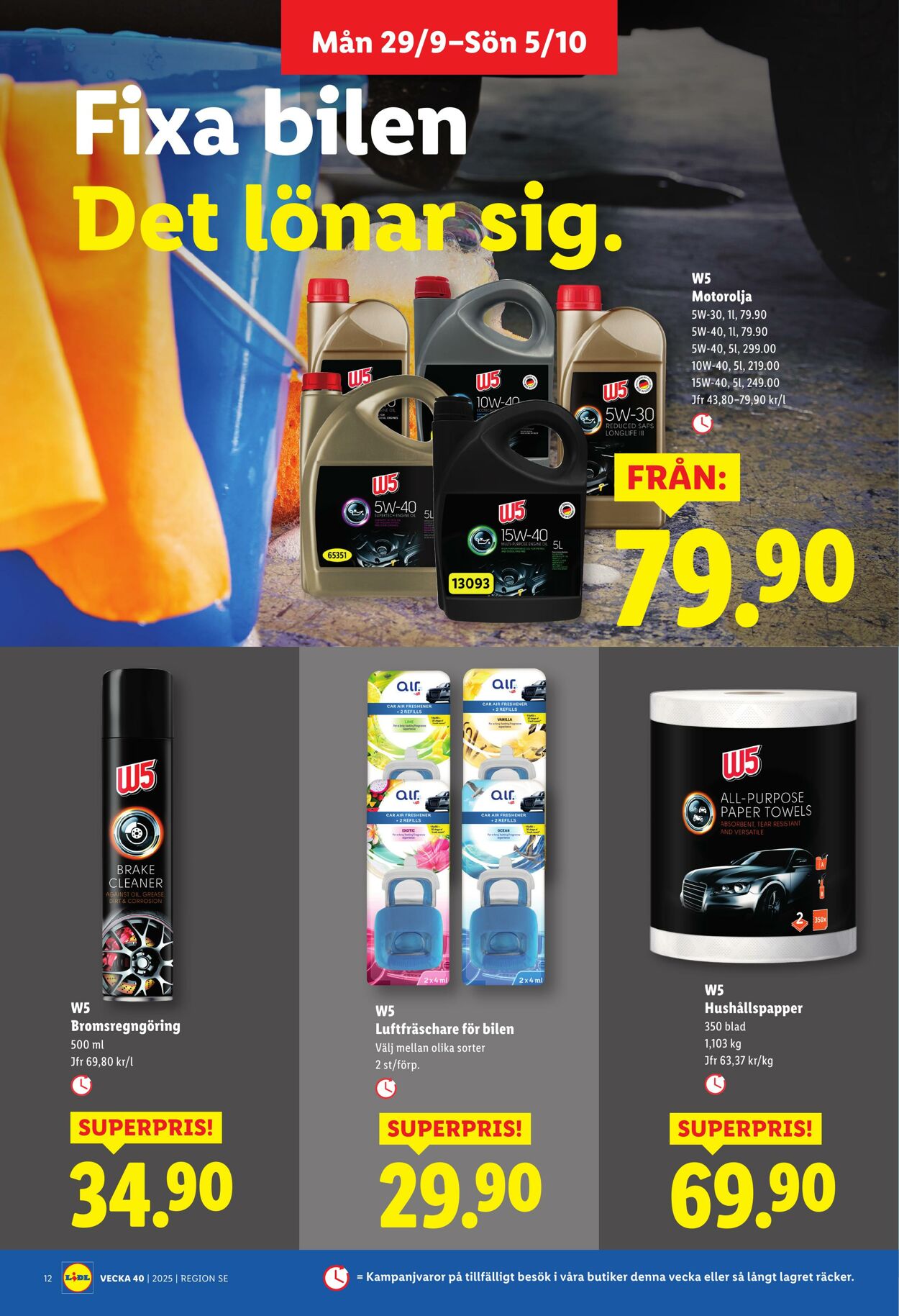Erbjudanden Lidl 29.09.2025 - 05.10.2025